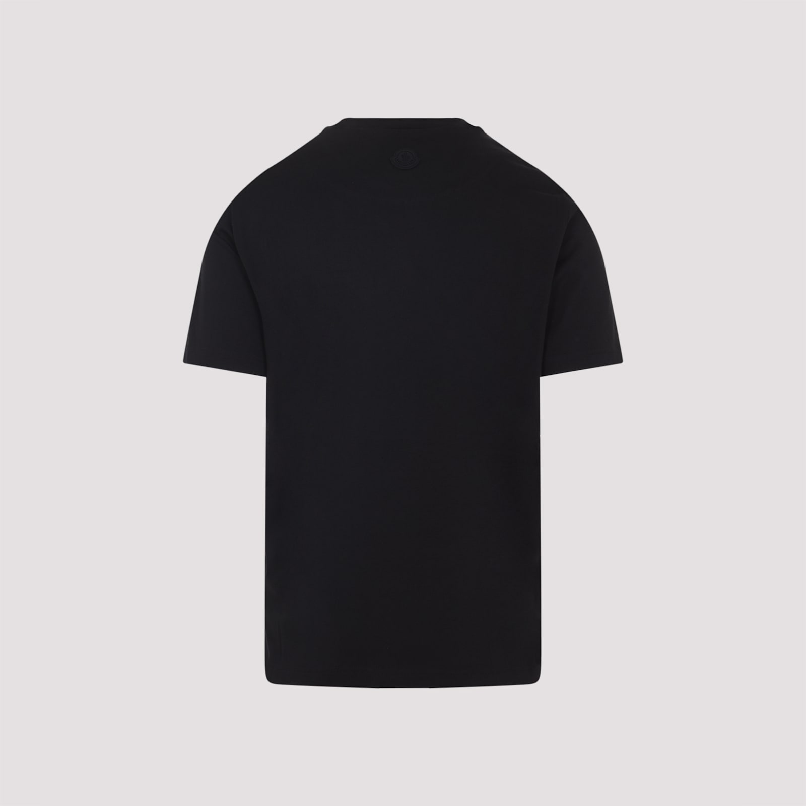 Moncler Logo-embossed Cotton T-shirt In Black