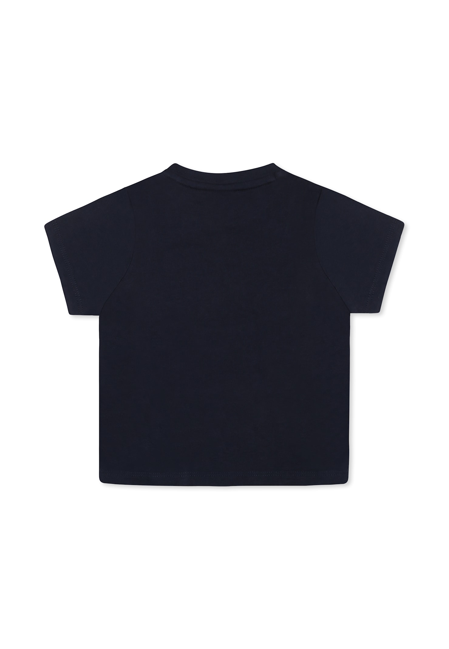Hugo Boss Blue T-shirt For Baby Boy With Logo In Blue