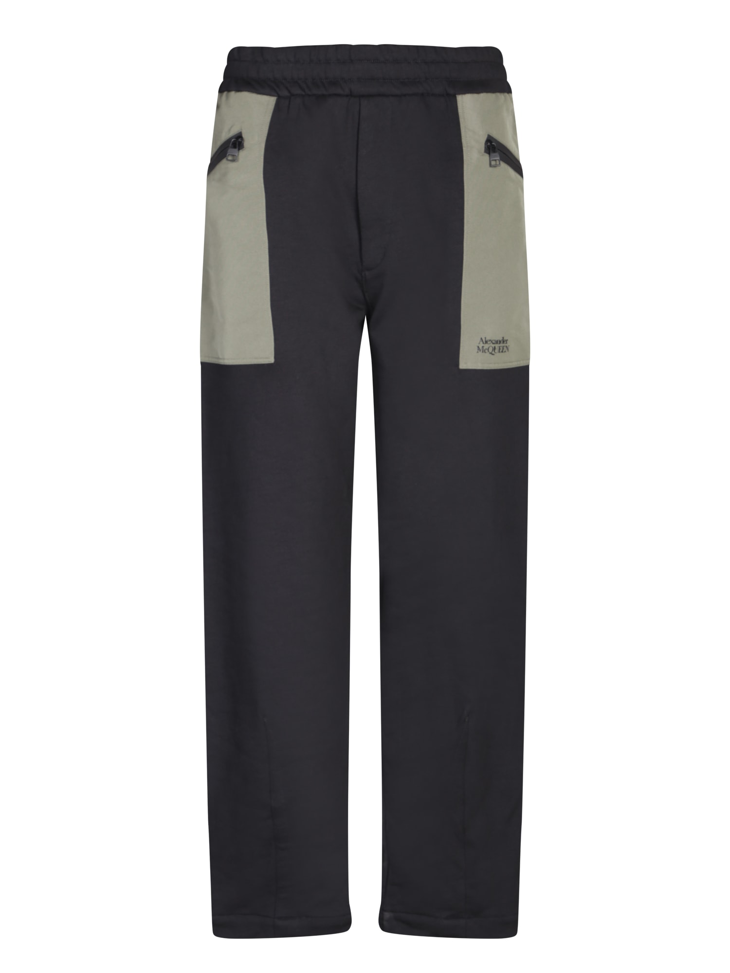 Alexander Mcqueen Utility Jogger Trousers In Black