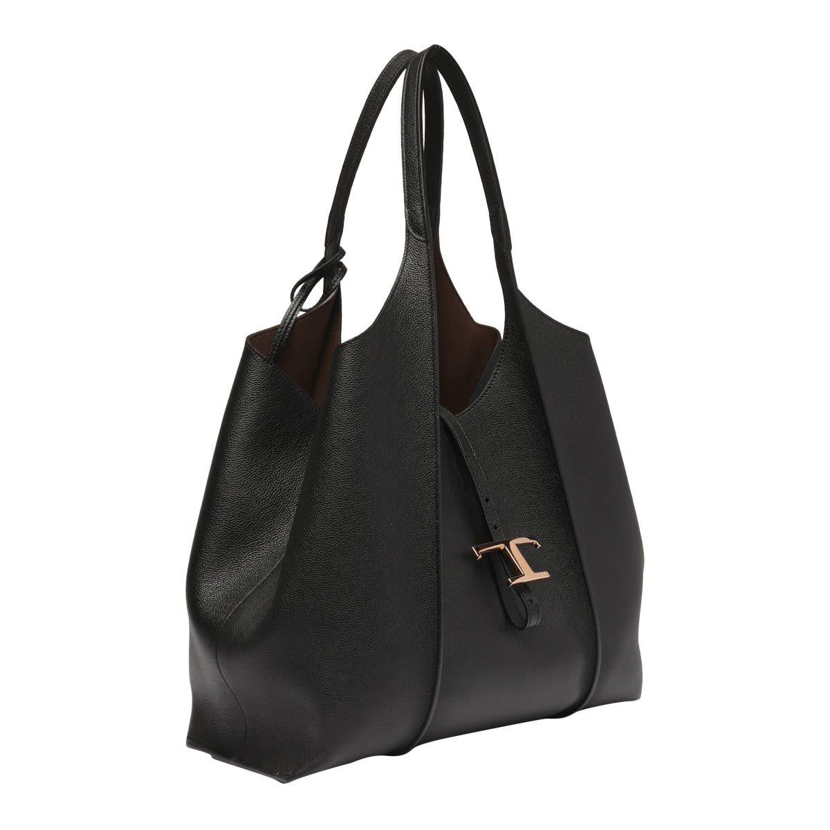 Shop Tod's Timeless Leather Hobo Bag In Nero