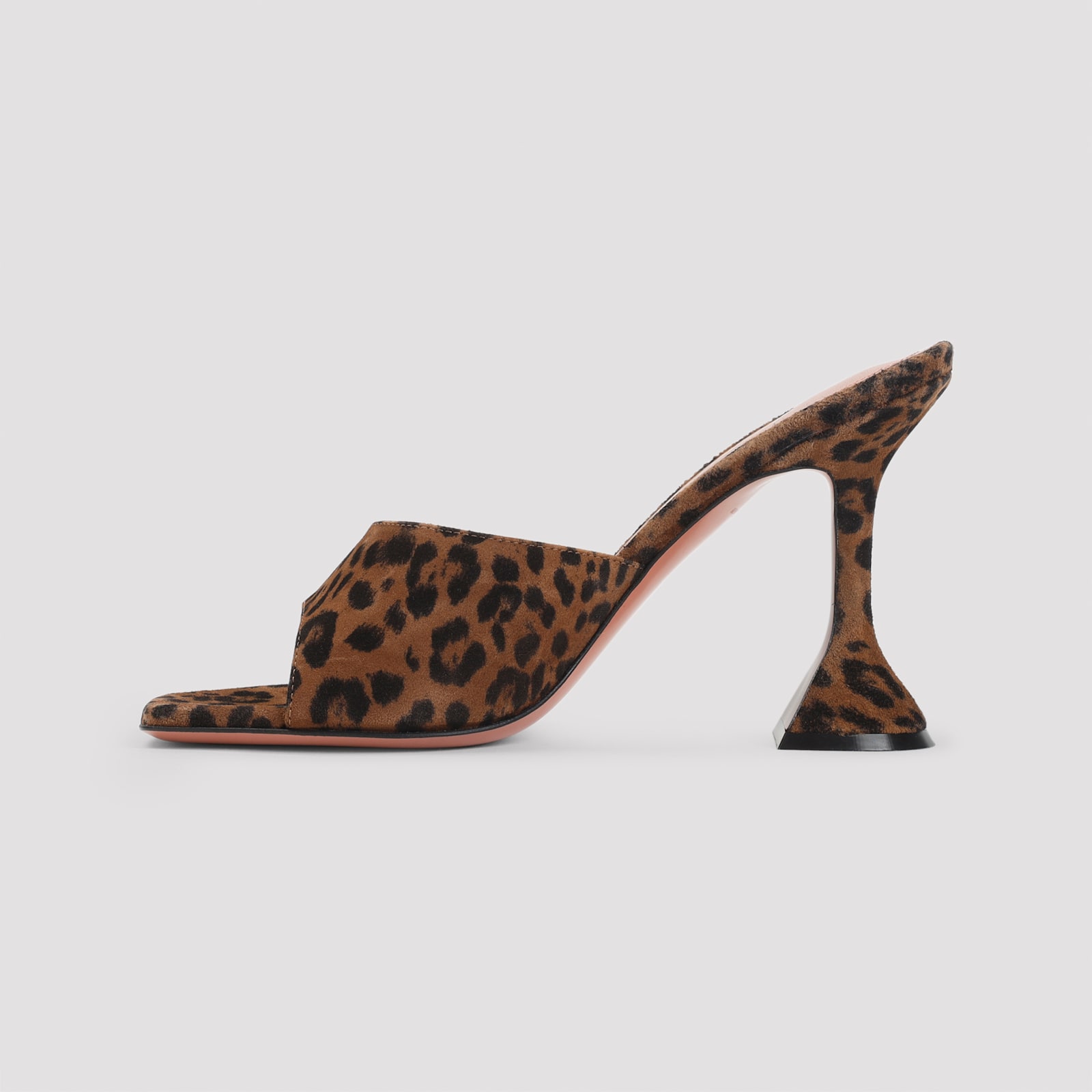 Amina Muaddi Stiletto High-heeled Sandals In Brown