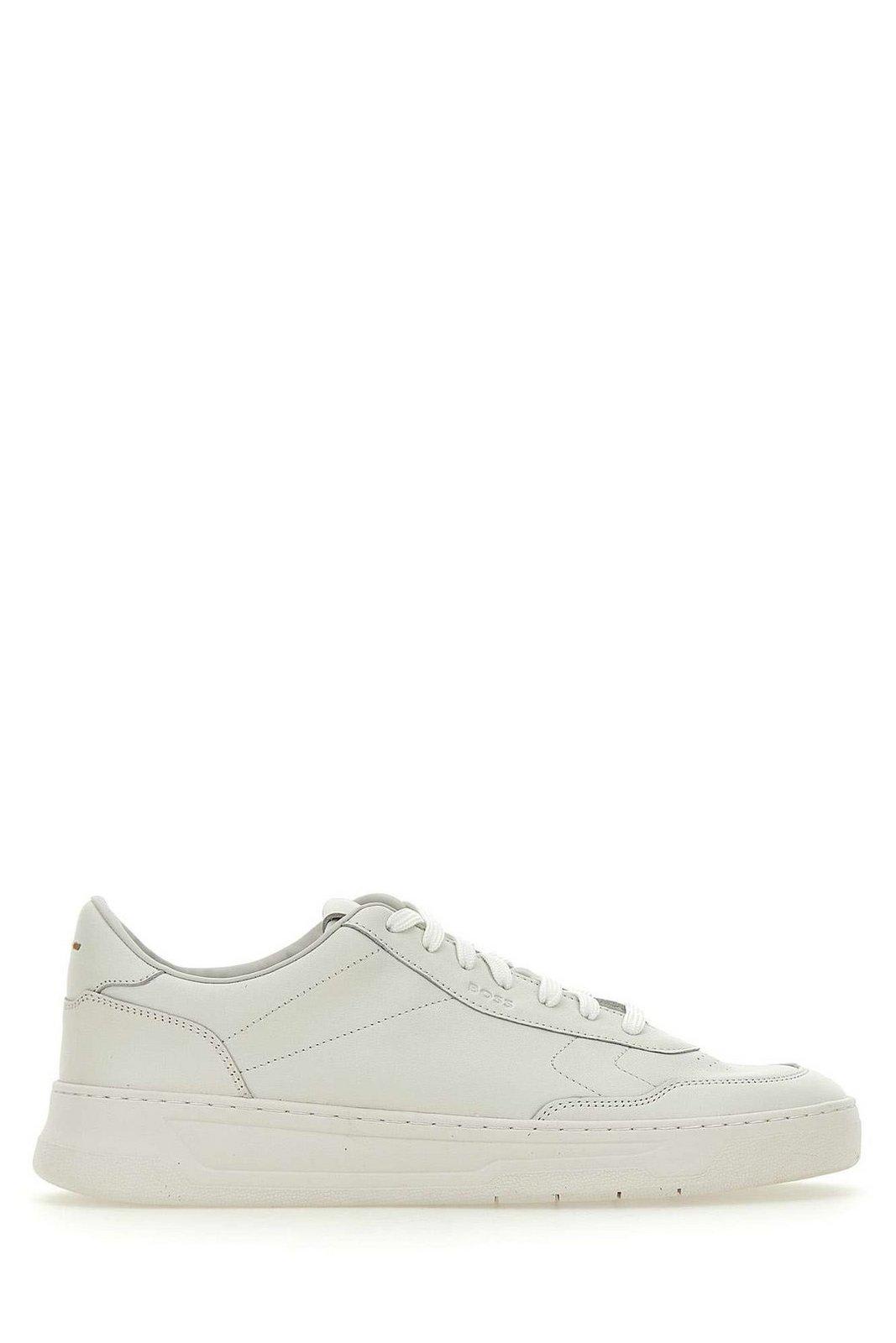 Hugo Boss Logo Debossed Lace-up Sneakers