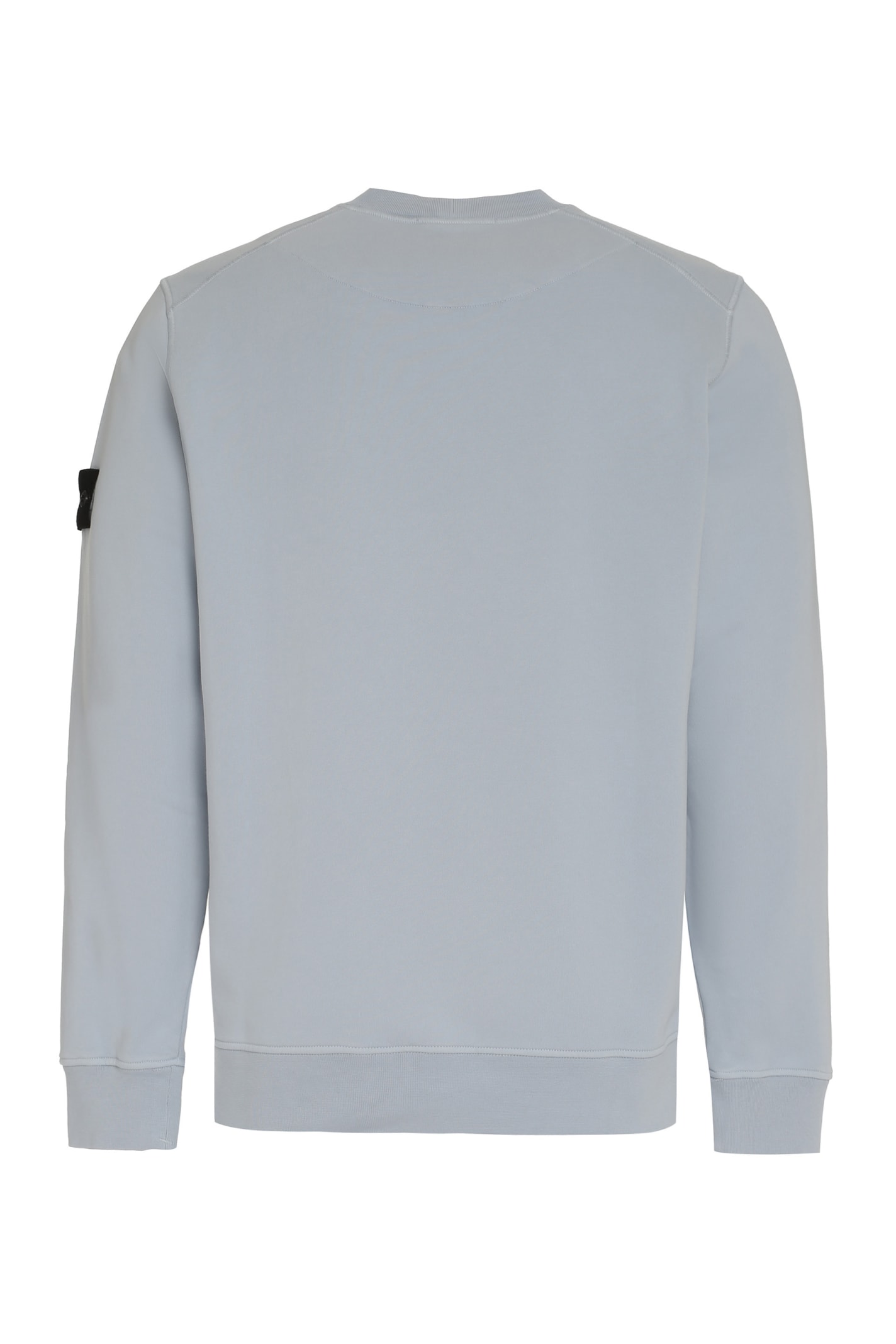 Shop Stone Island Cotton Crew-neck Sweatshirt In Azzurro