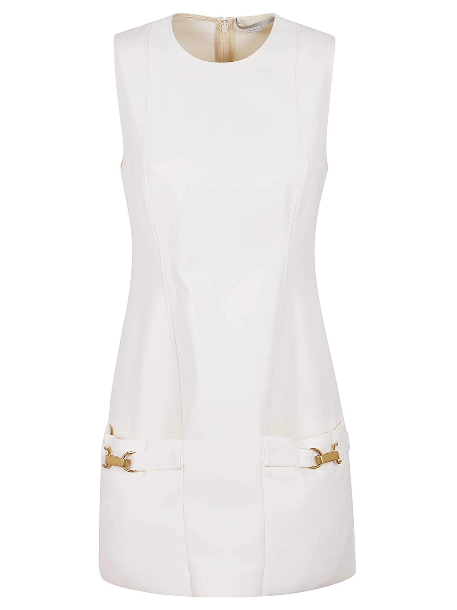 Shop Stella Mccartney Moulded Dress In Cream