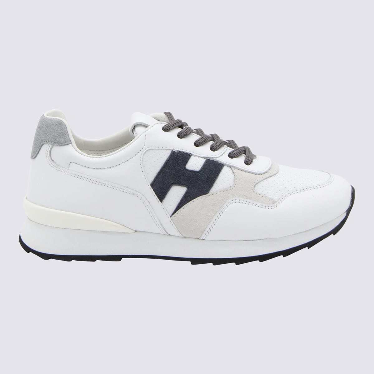 Hogan Kids' White Leather R261 Sneakers