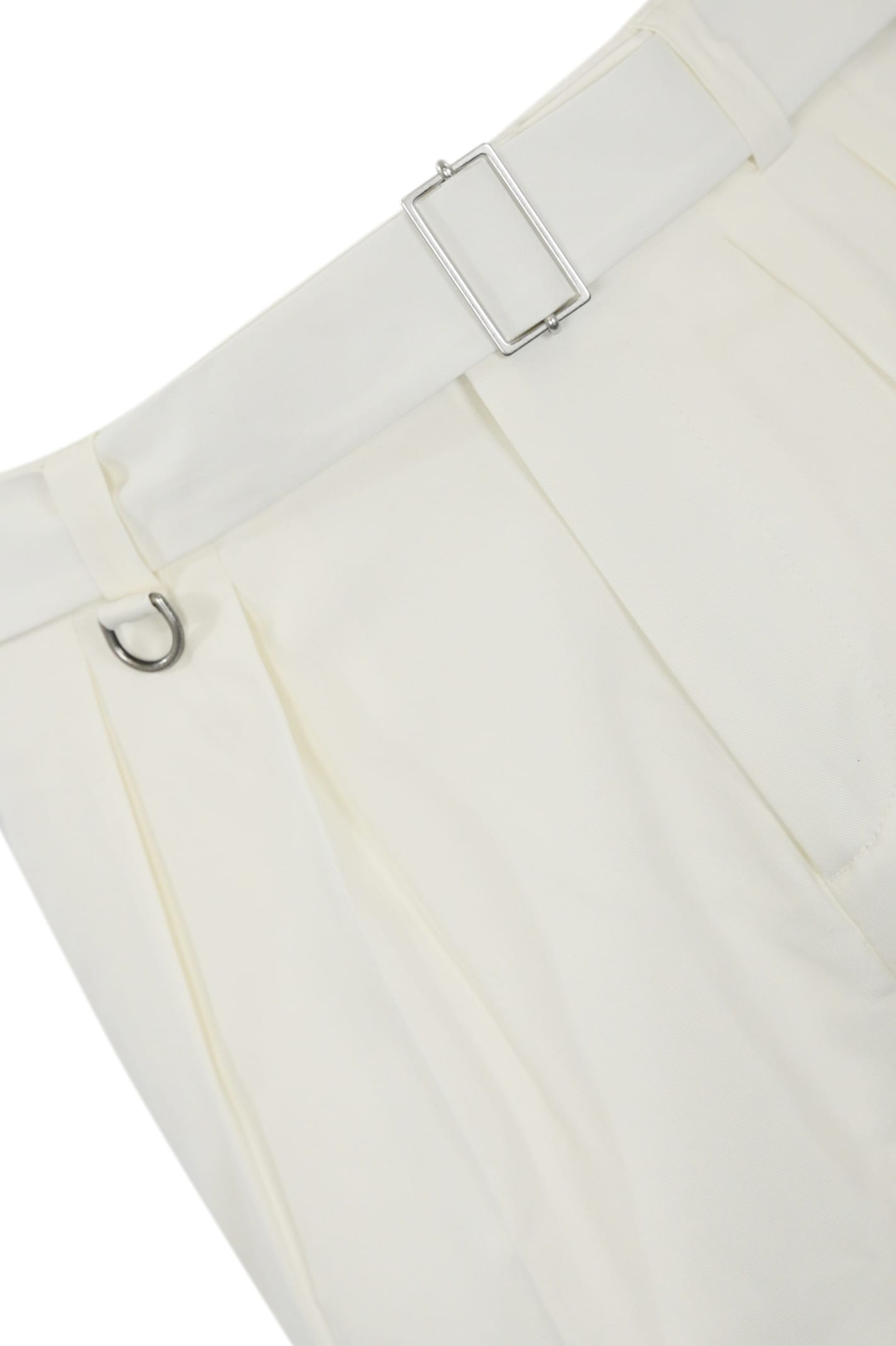 Paolo Pecora Tailored Ankle-cuff Trousers With Clean Silhouette In Panna