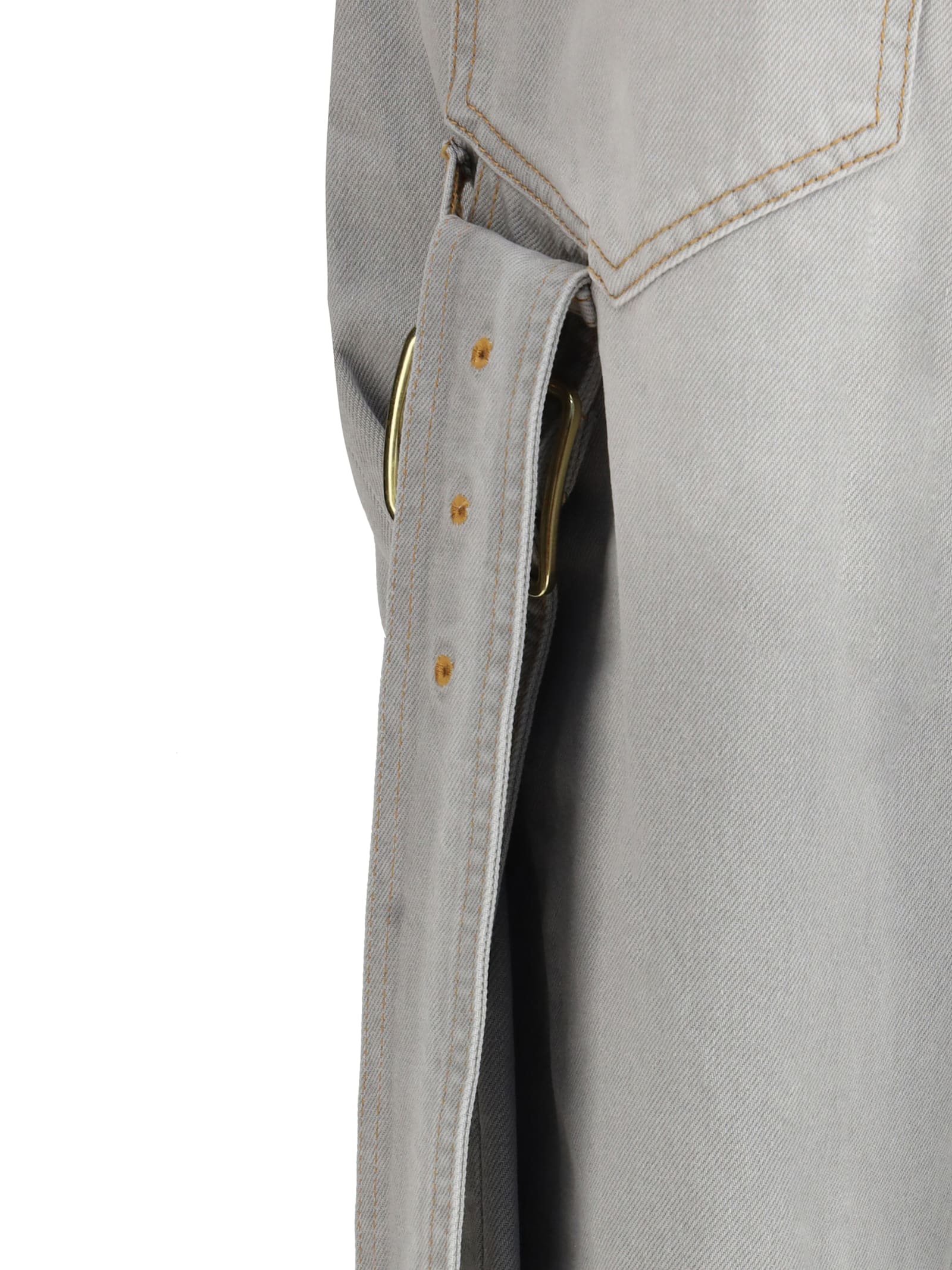 Darkpark Lisa Jeans In Grey Denim In Gray