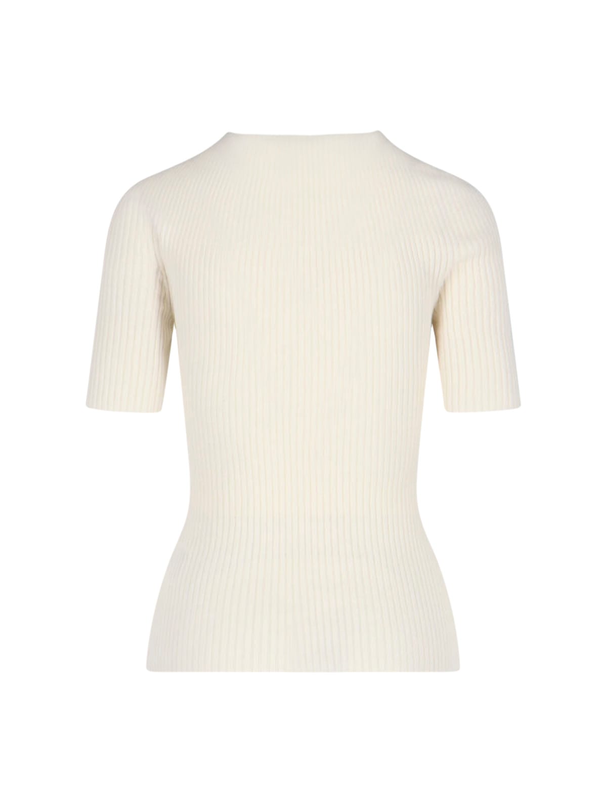 Shop Courrèges Solar Light Logo Sweater In Crema