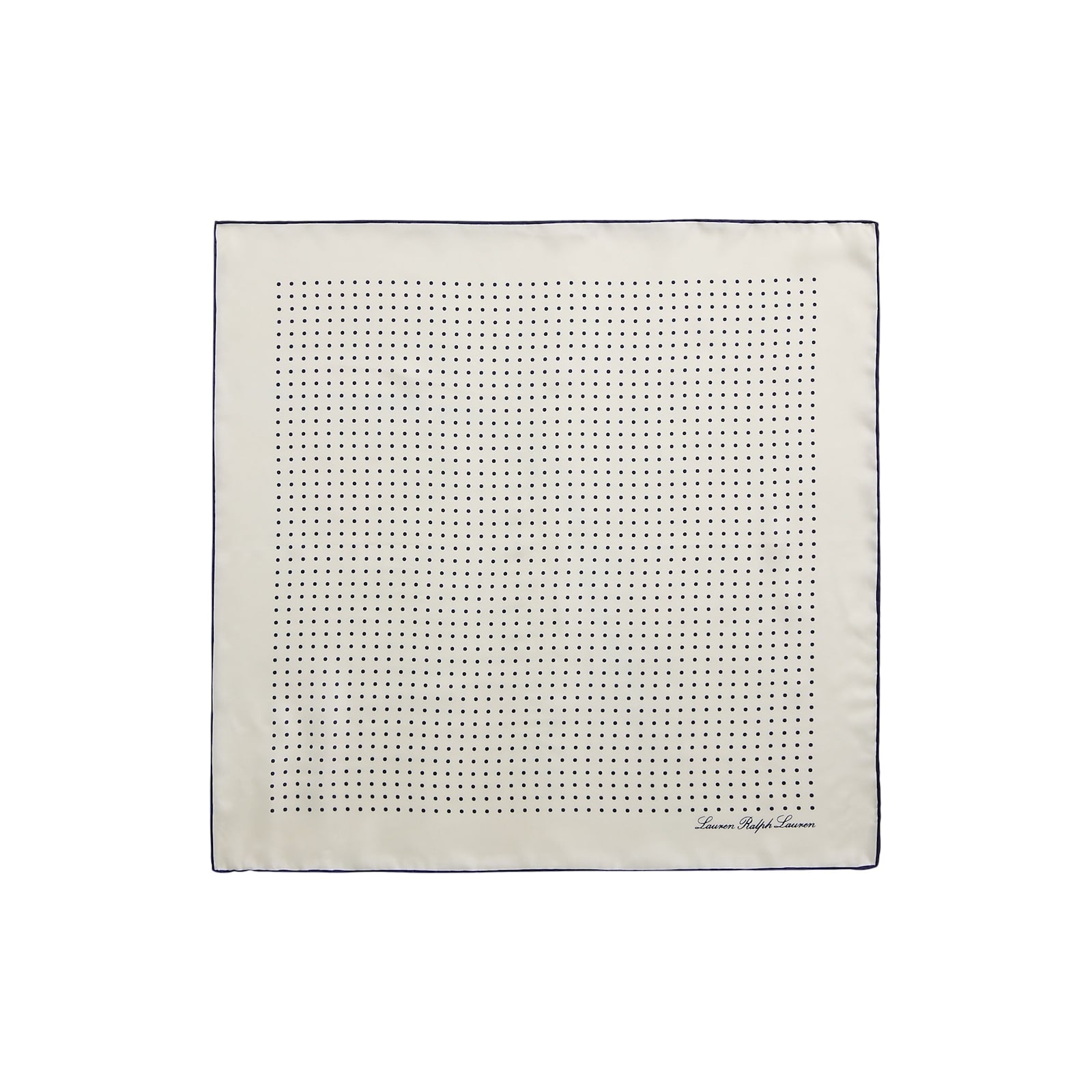 Ralph Lauren Core Dot Sqr Scarf Square In White