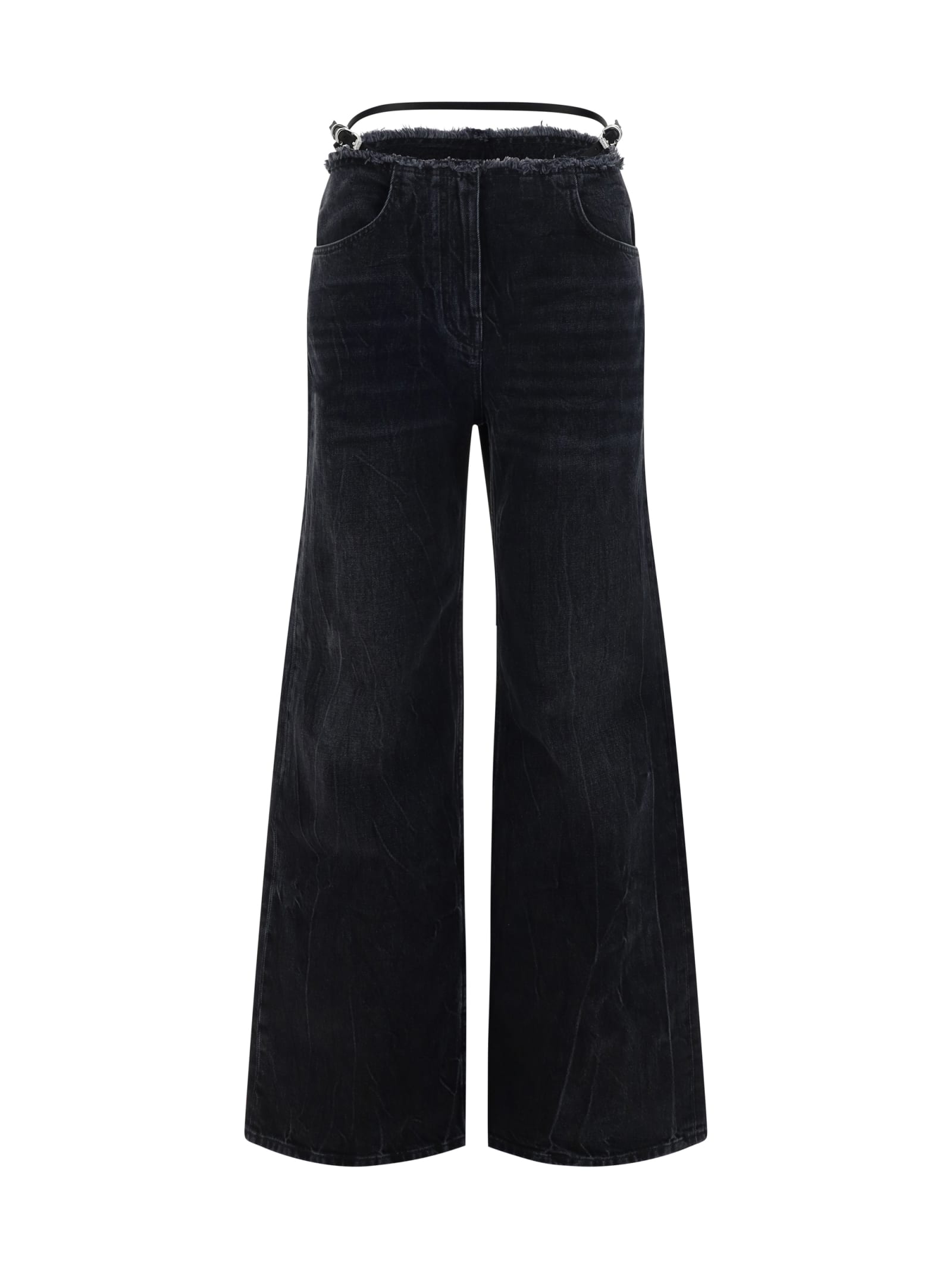 Shop Givenchy Voyou Jeans In Black