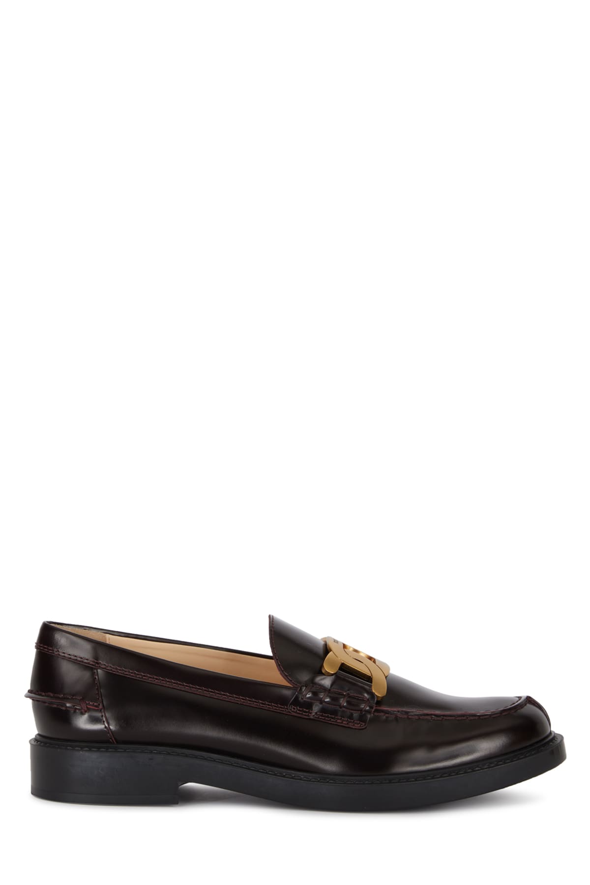 Tod's Black Leather Loafers In R810