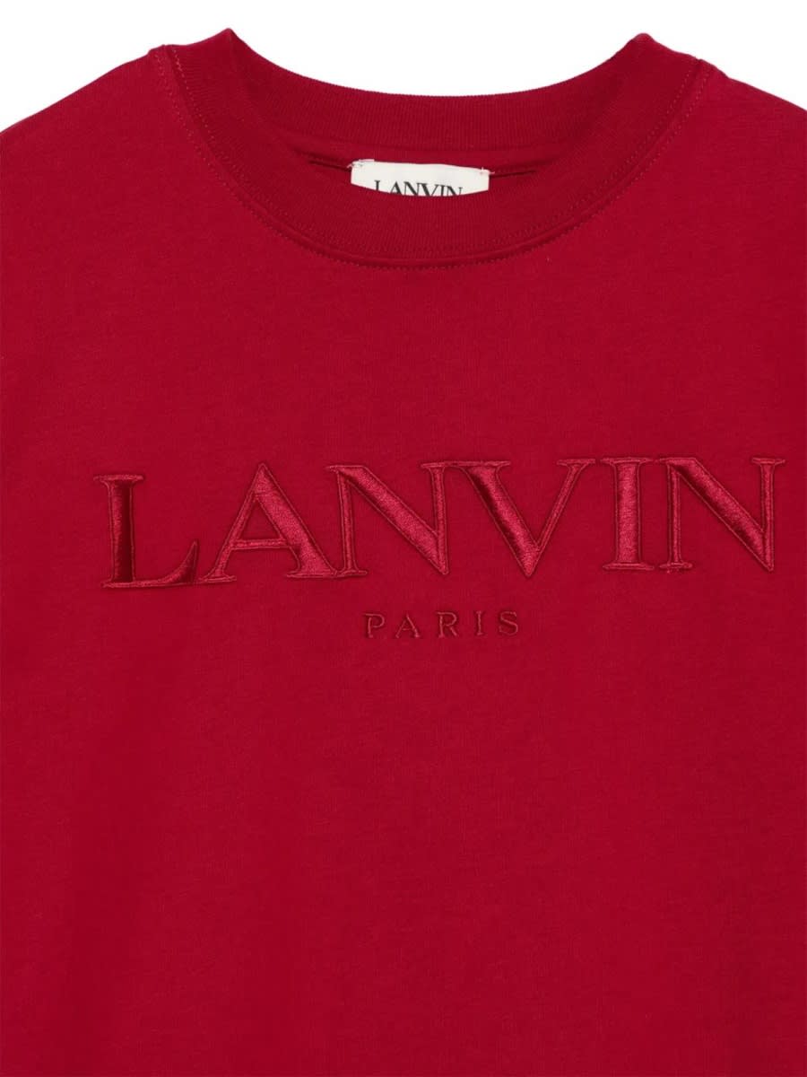 Lanvin T-shirt With Logo In Red