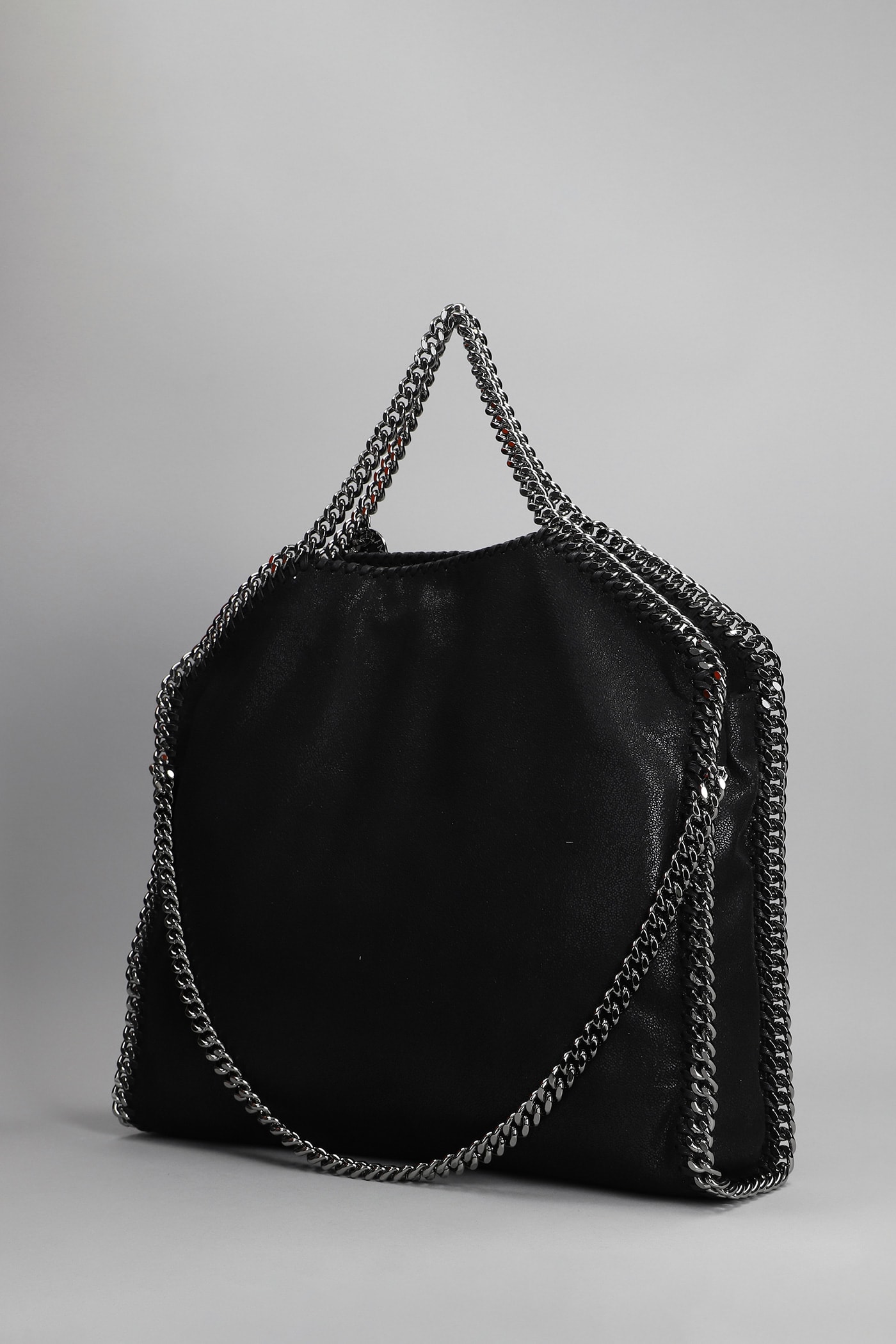 Shop Stella Mccartney Falabella Tote In Black Faux Leather
