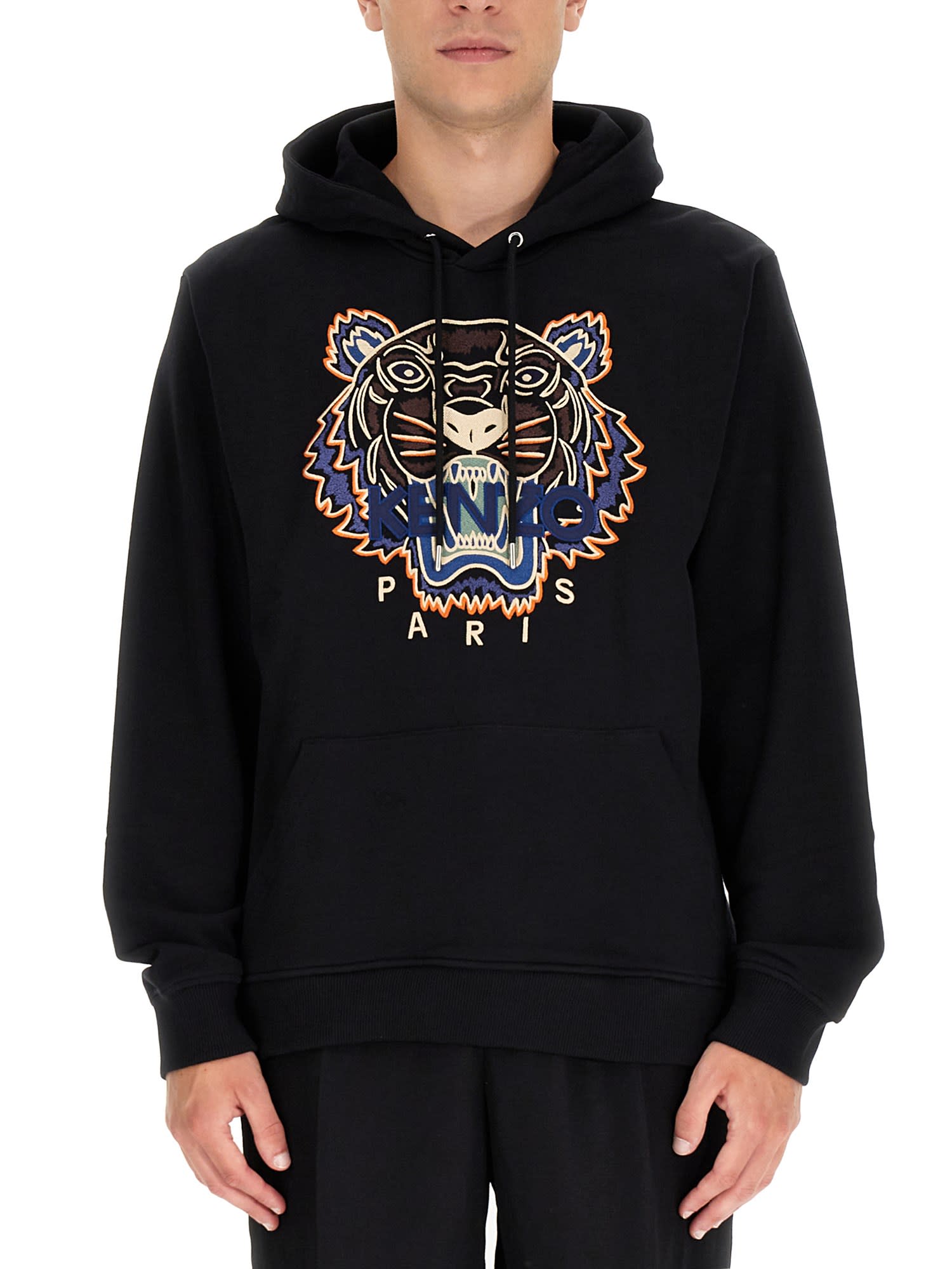 Kenzo Tiger Sweatshirt With Logo Embroidery