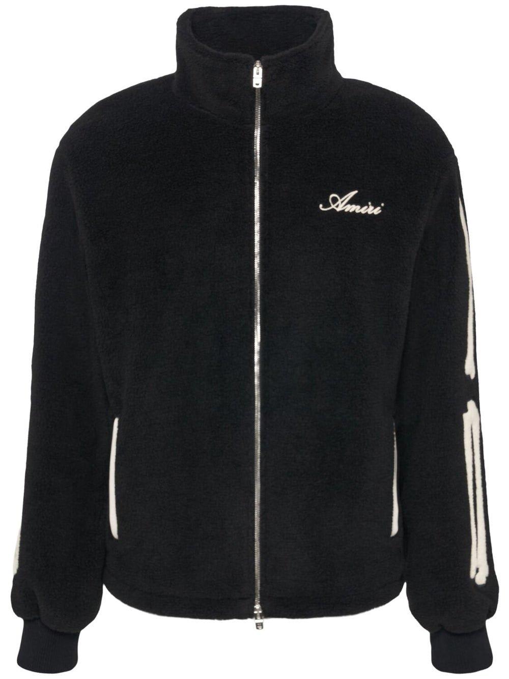 Logo Embroidered Zipped Jacket