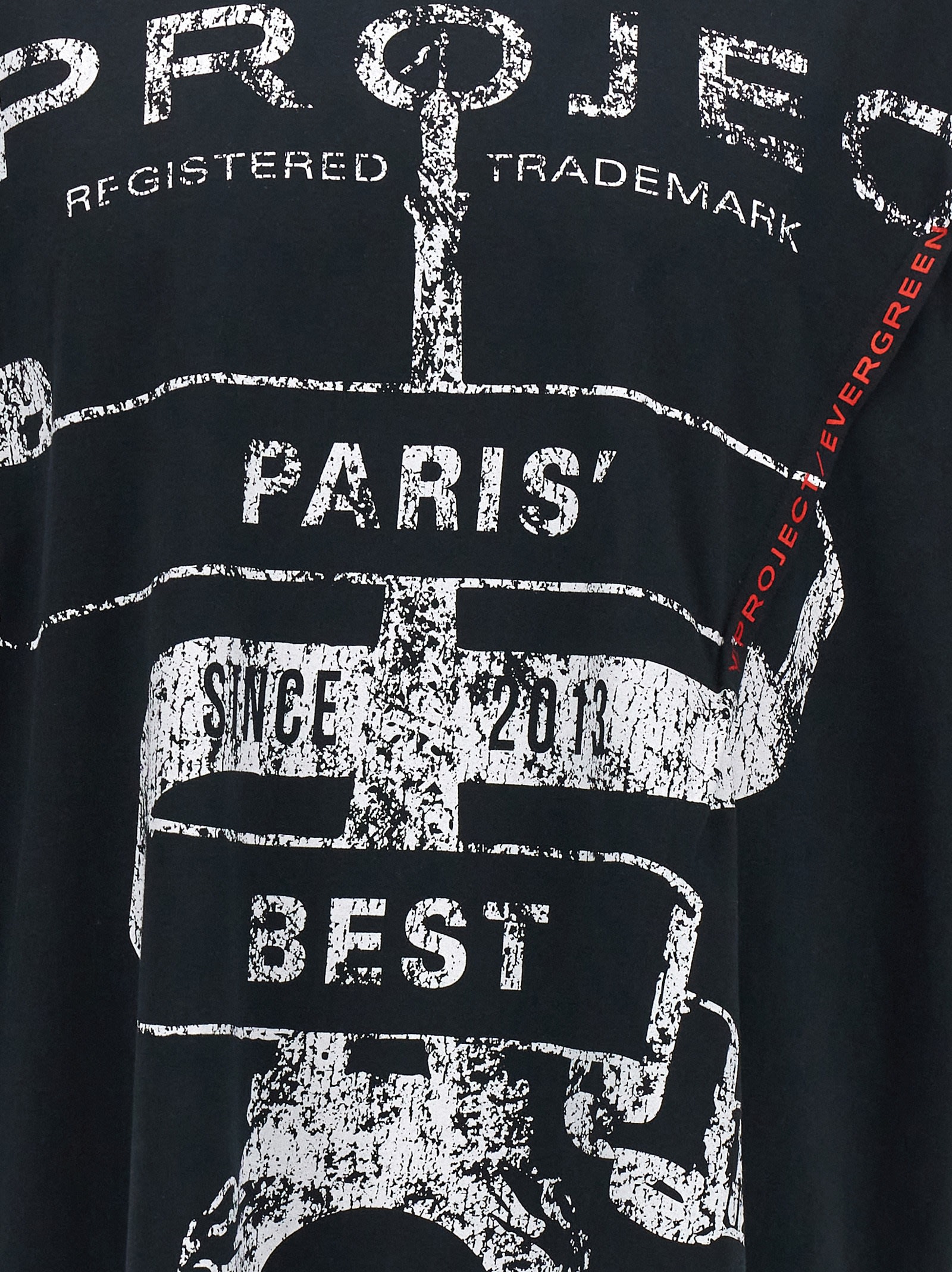 Shop Y/project Evergreen Paris Best Pinched T-shirt In Black