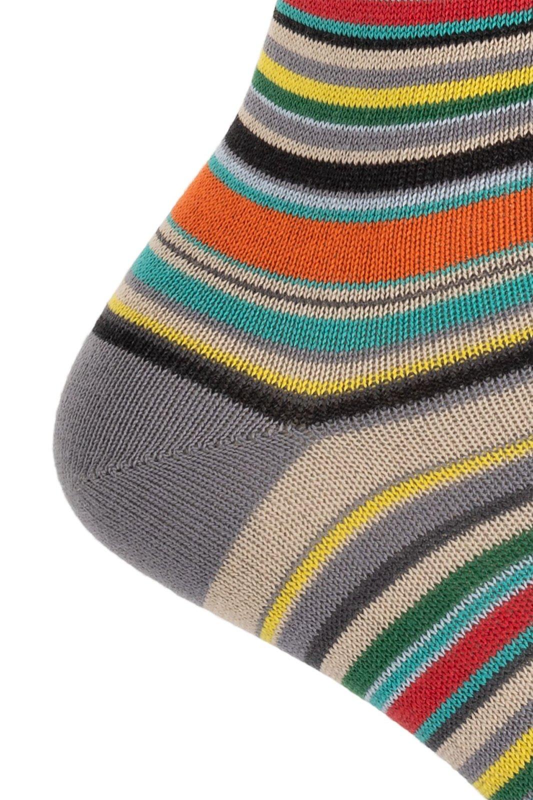 Paul Smith Signature Stripe Socks In Gray