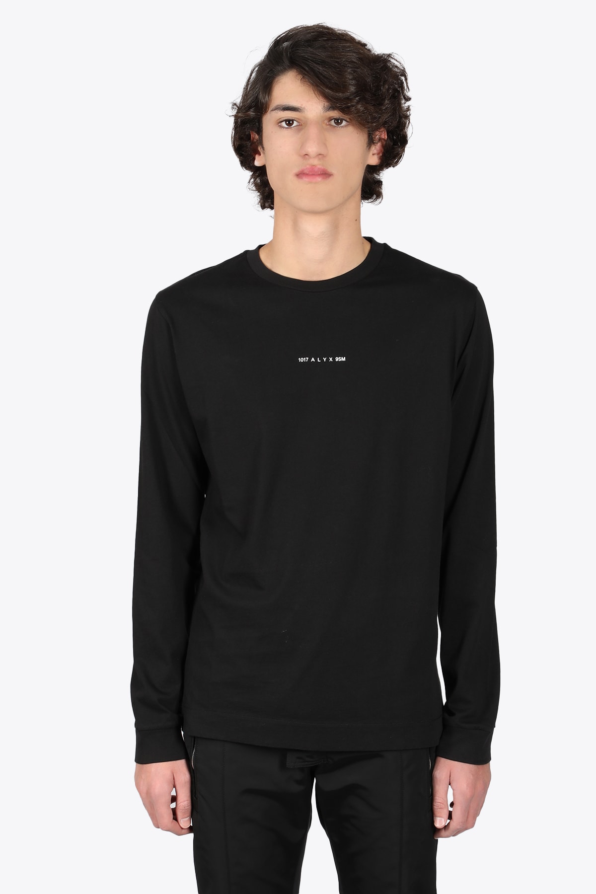1017 ALYX 9SM Graphic L/s T-shirt Long sleeves black cotton t-shirt with logo