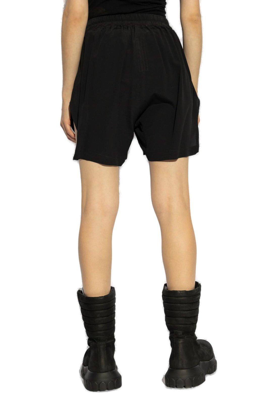 Rick Owens Woman Shorts & Bermuda Shorts Black Size 8 Cupro, Elastane In Black