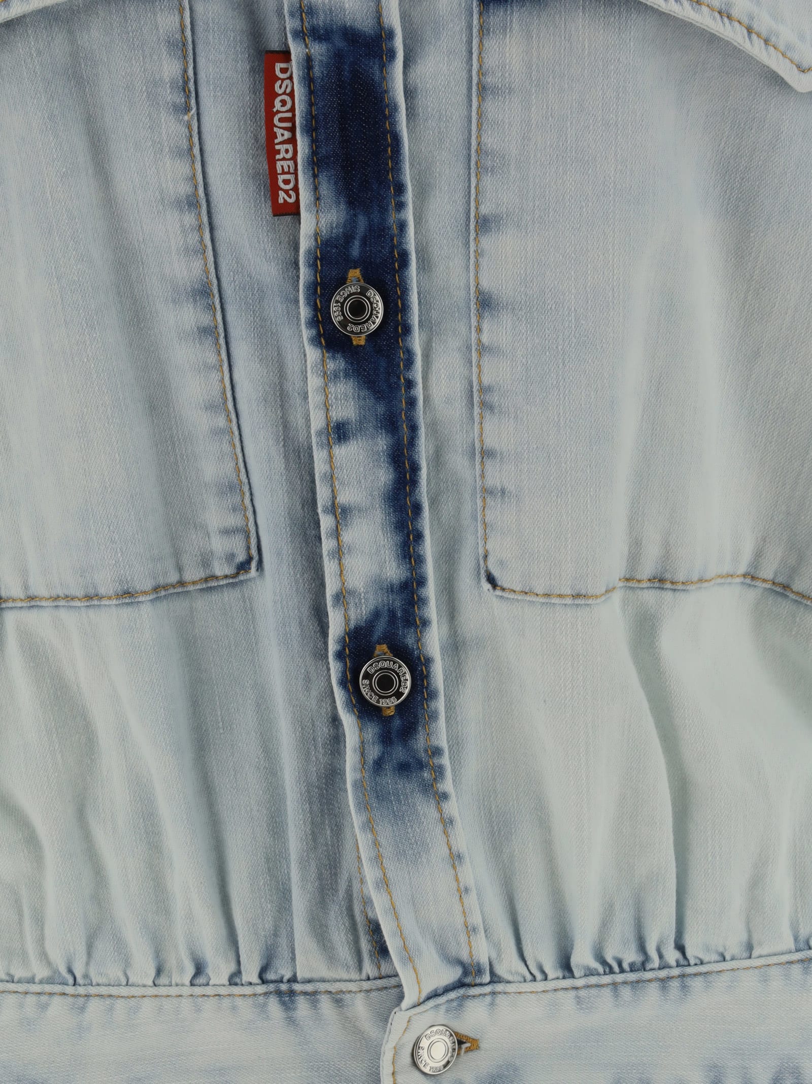 Dsquared2 Denim Dress Dsquared Clothing Blue In Blue