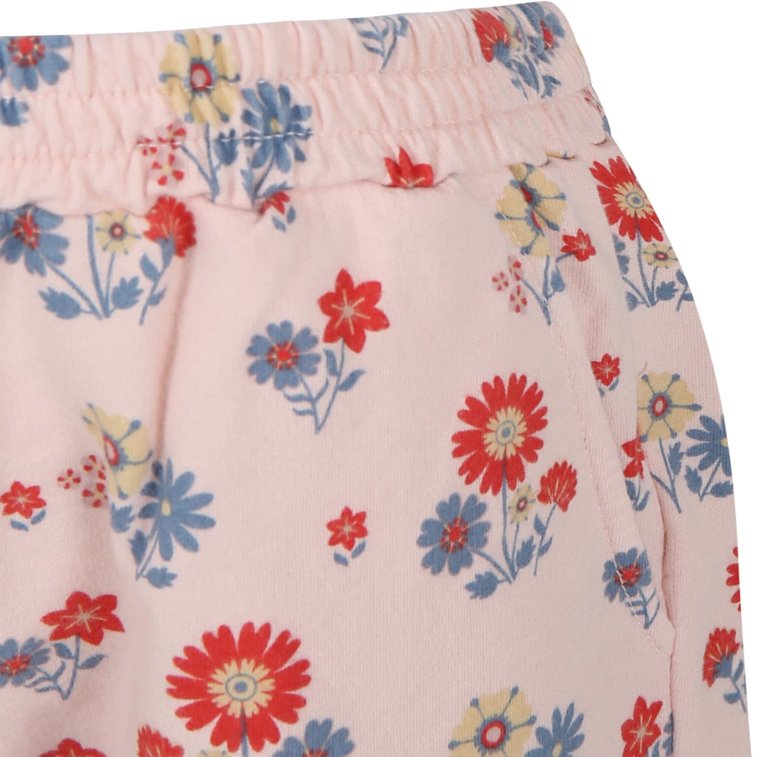 Shop Coco Au Lait Pink Shorts For Girl With Flowers Print