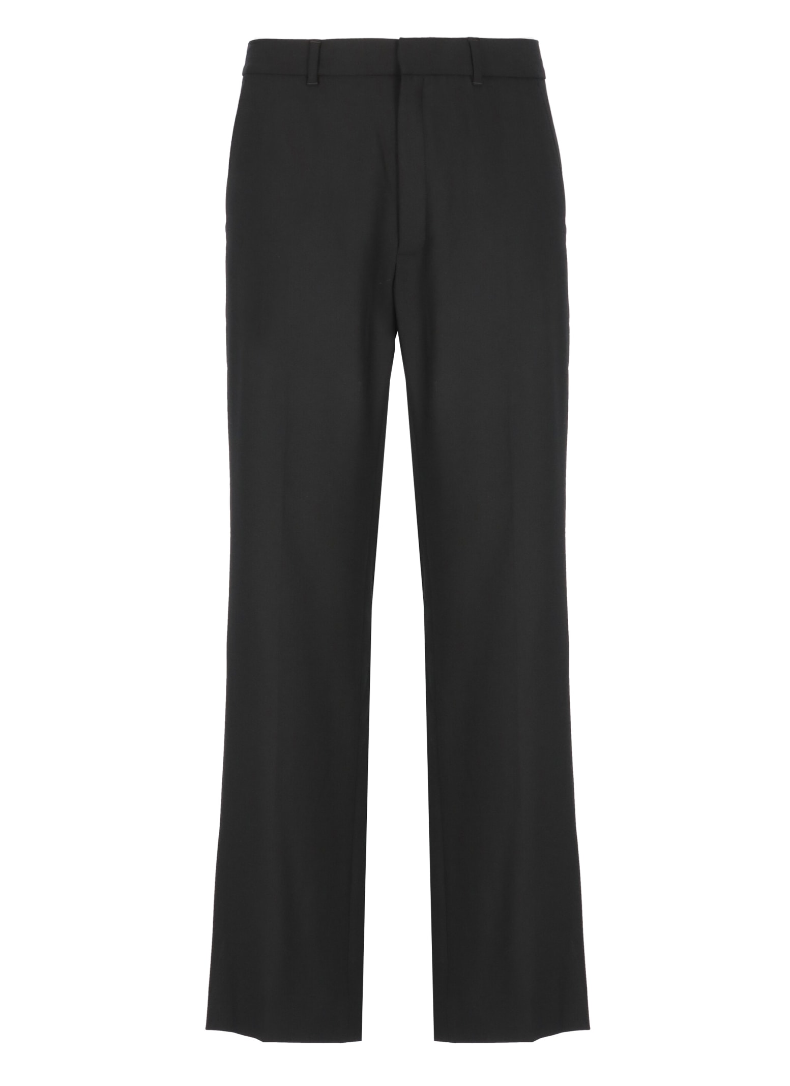 Shop Casablanca Wool Blend Pants In Black