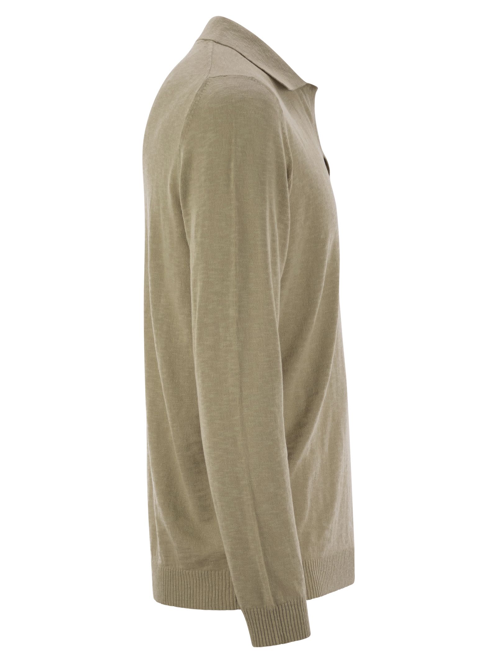 Pt Torino Cotton Polo Shirt In Beige