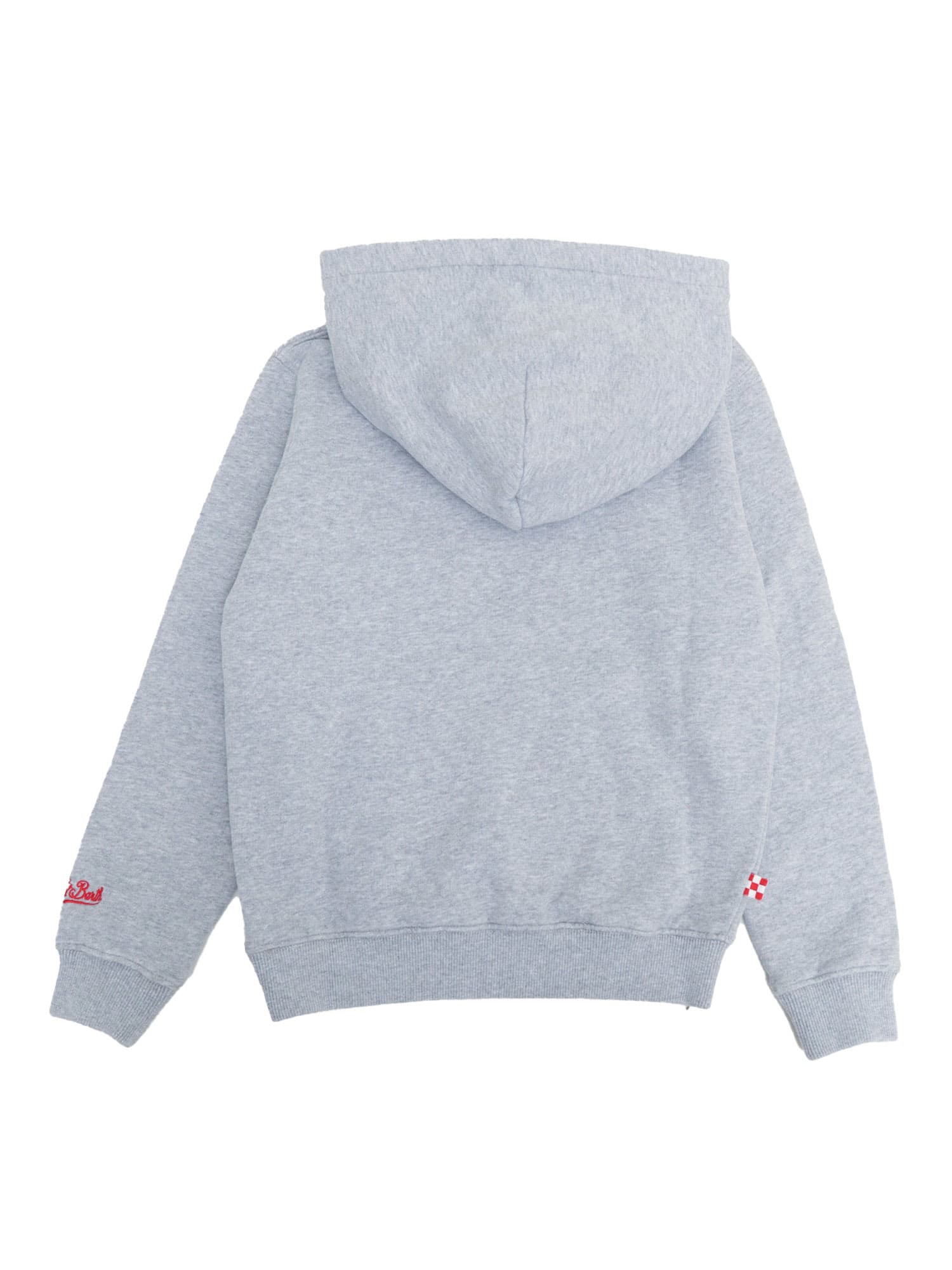 Mc2 Saint Barth Boy Hooded Fleece Sweater In Multicolor