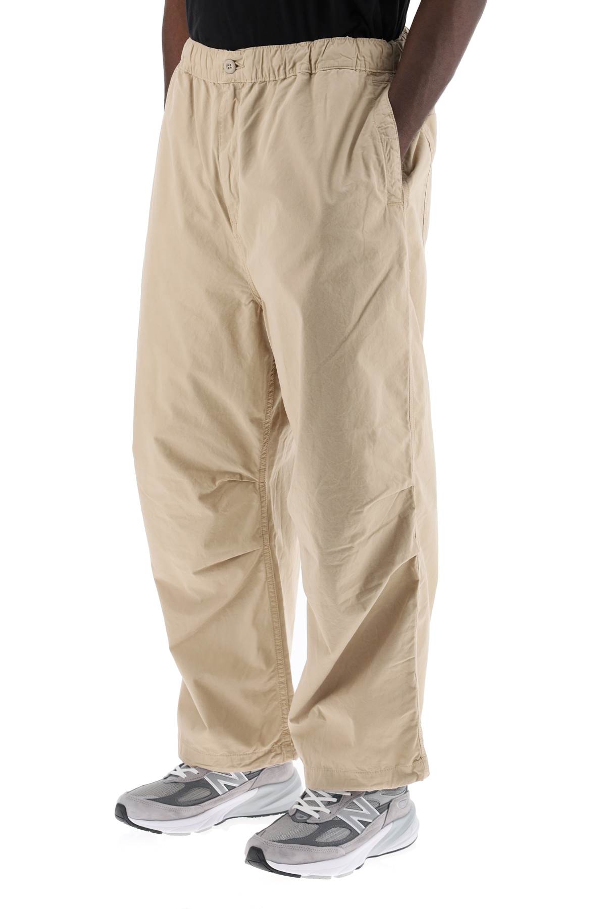 Shop Carhartt Wide-leg Judd Pants In Wall (beige)