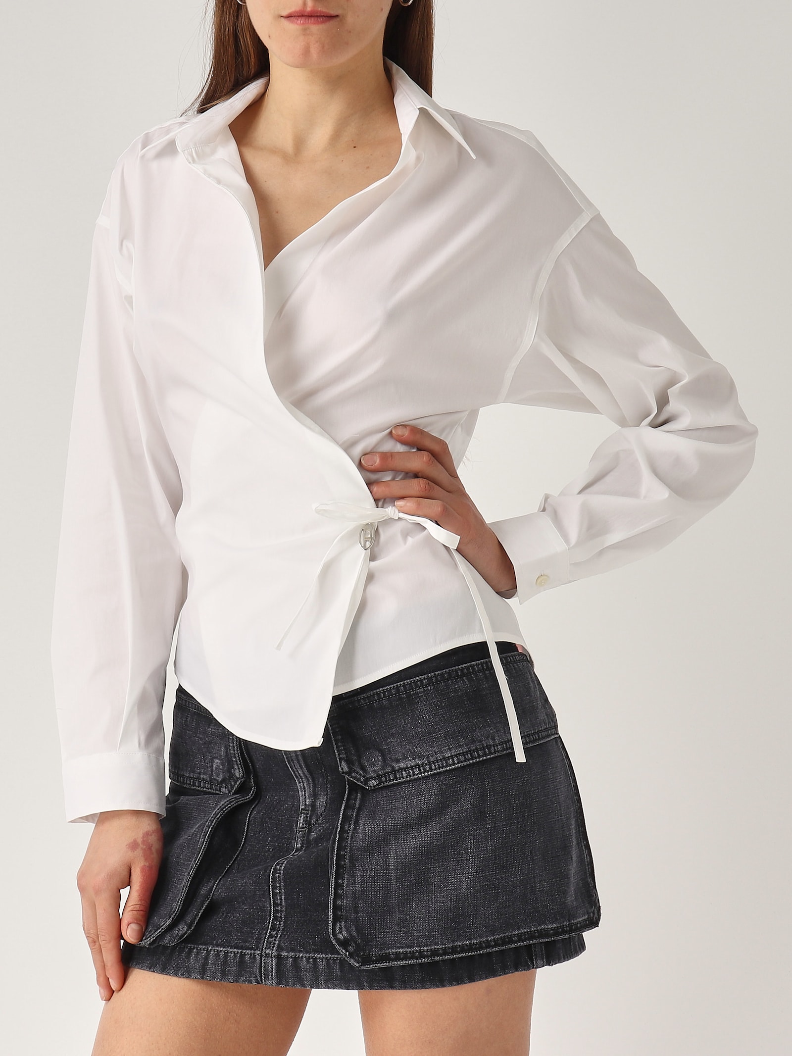 Diesel C-delphi Shirt In Bianco