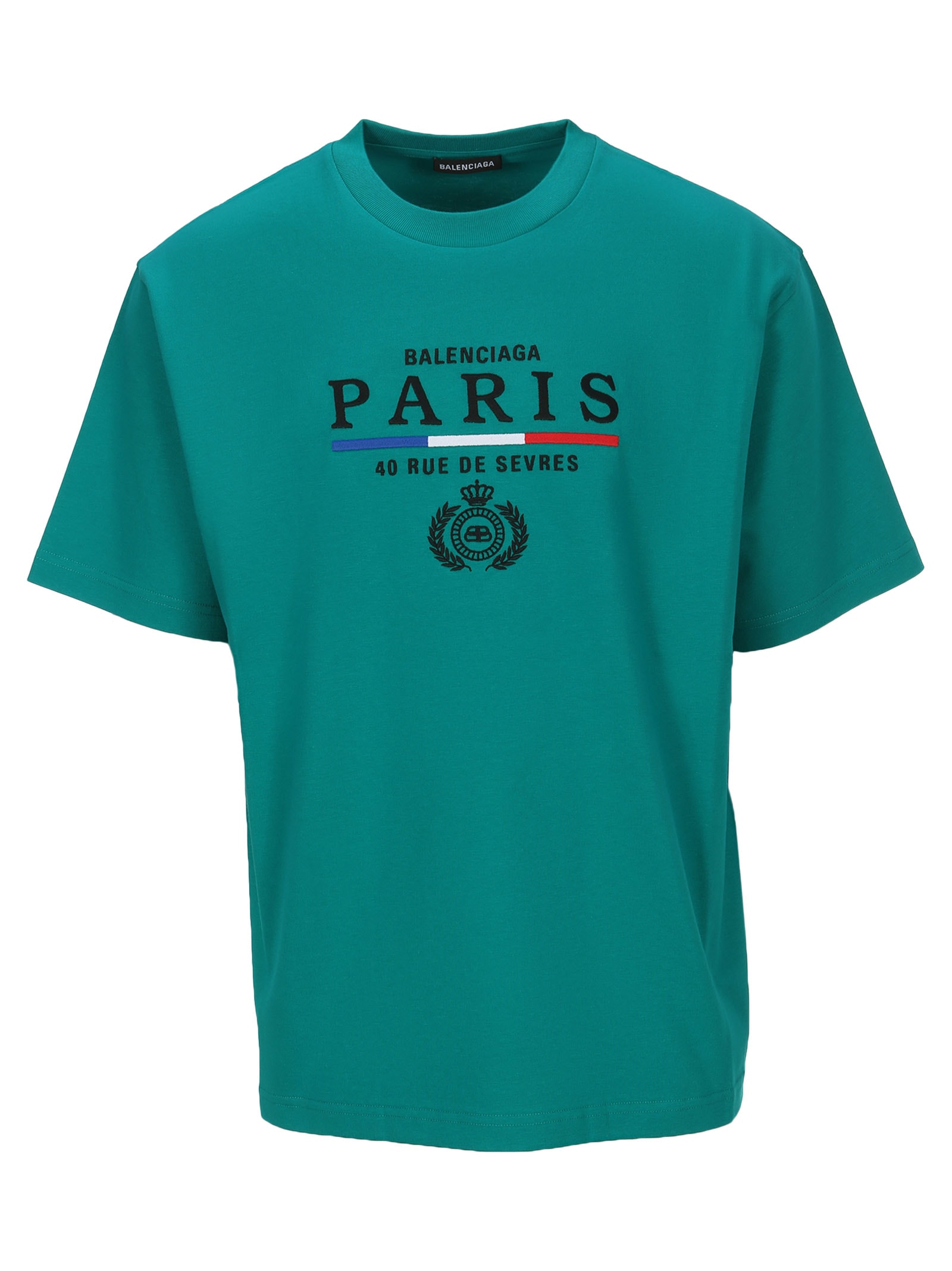  Balenciaga  Balenciaga  Paris T  shirt  EMERALD GREEN 