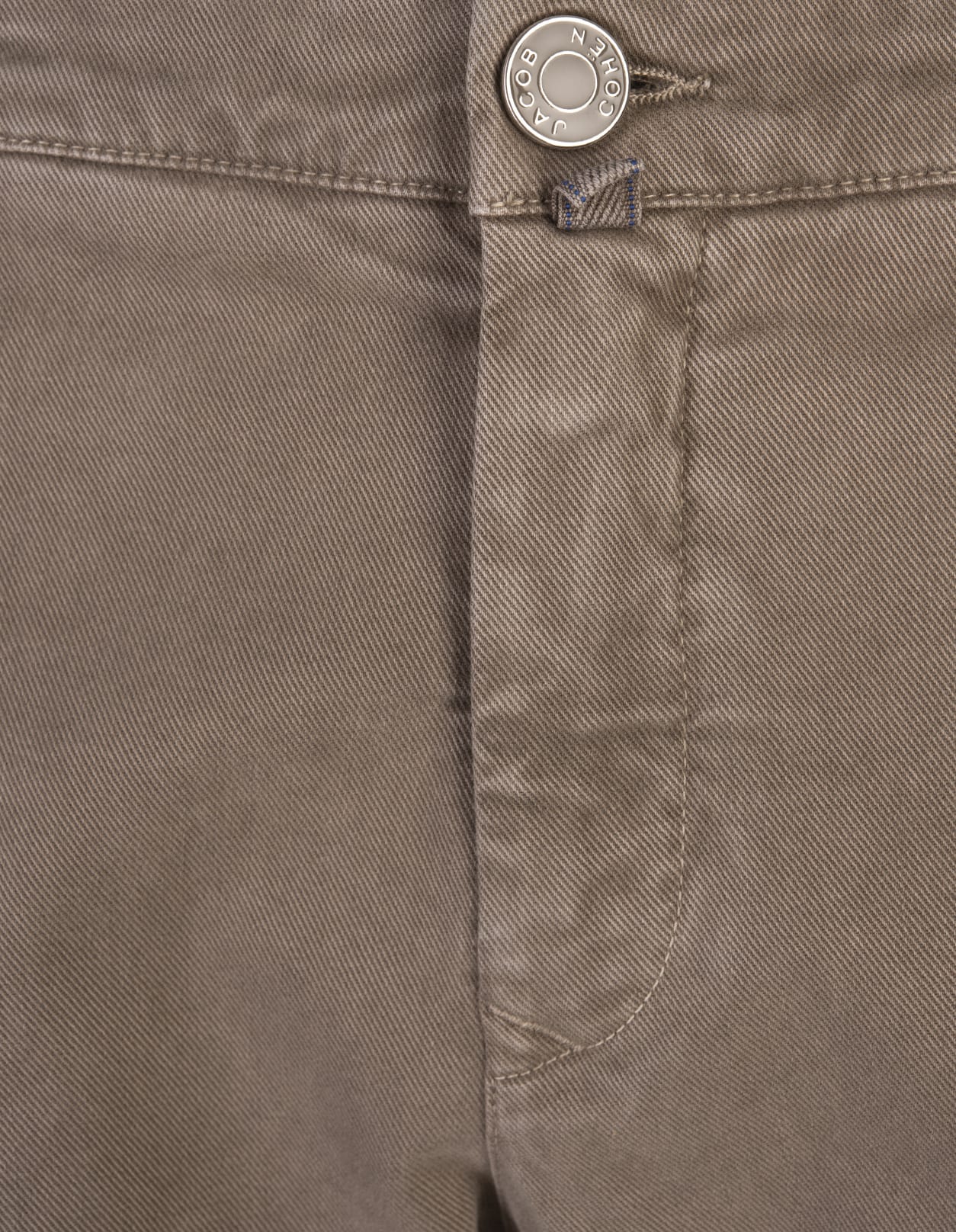 JACOB COHEN BOBBY SLIM FIT TROUSERS IN BEIGE GARMENT-DYE TWILL 