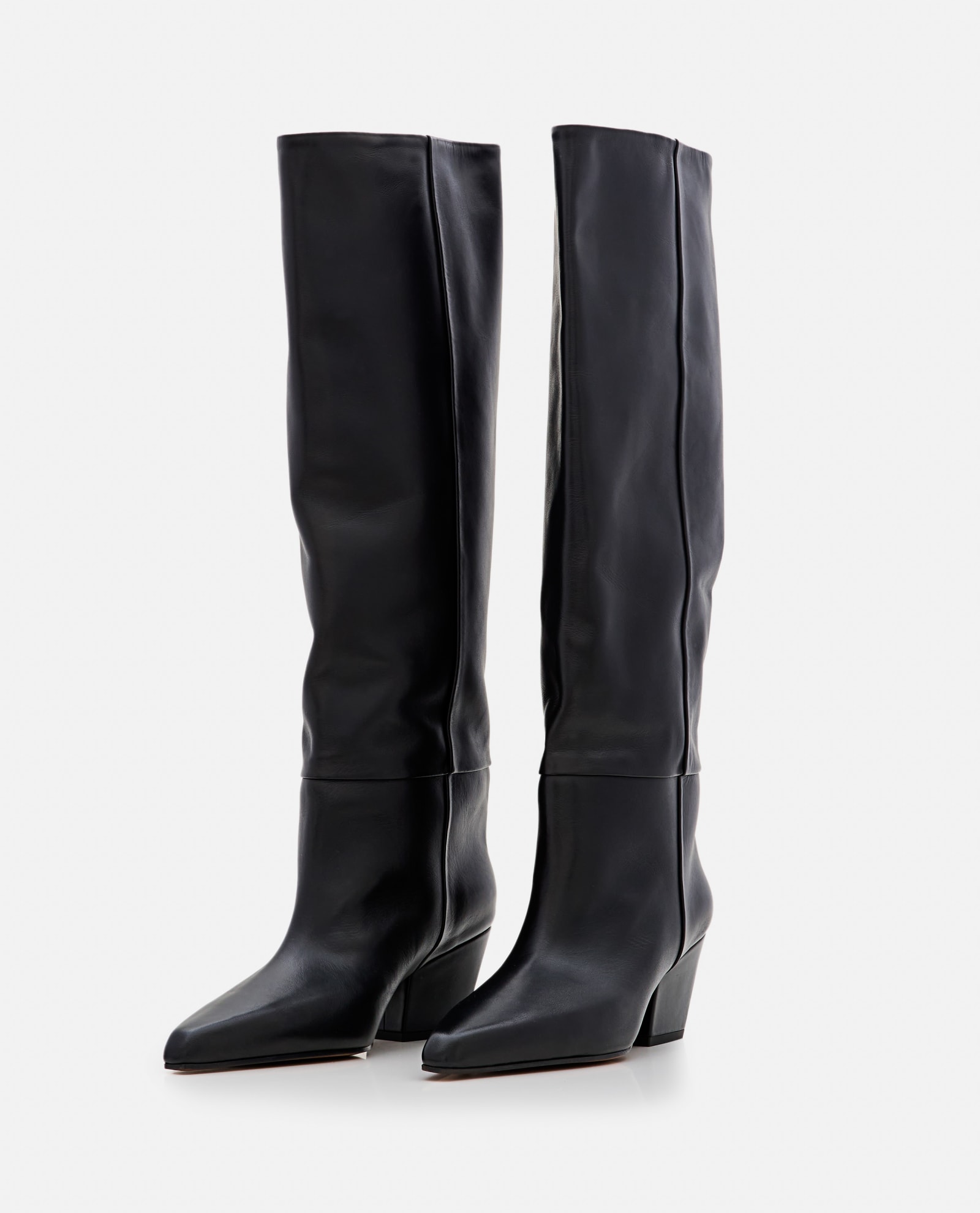 Shop Paris Texas Jane Leather Boots In Black