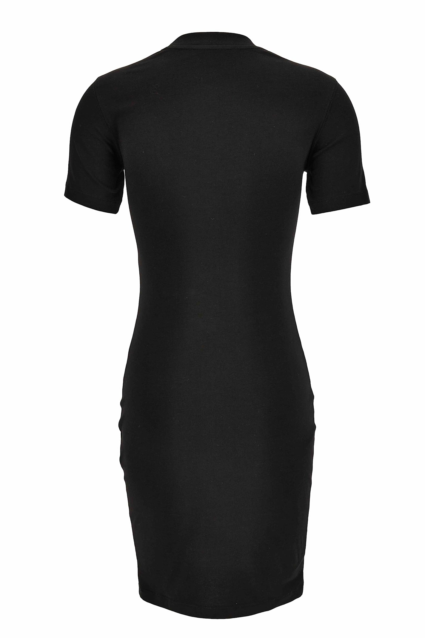 Versace Jeans Couture Crystal Outline Barocco Mini Dress In Black