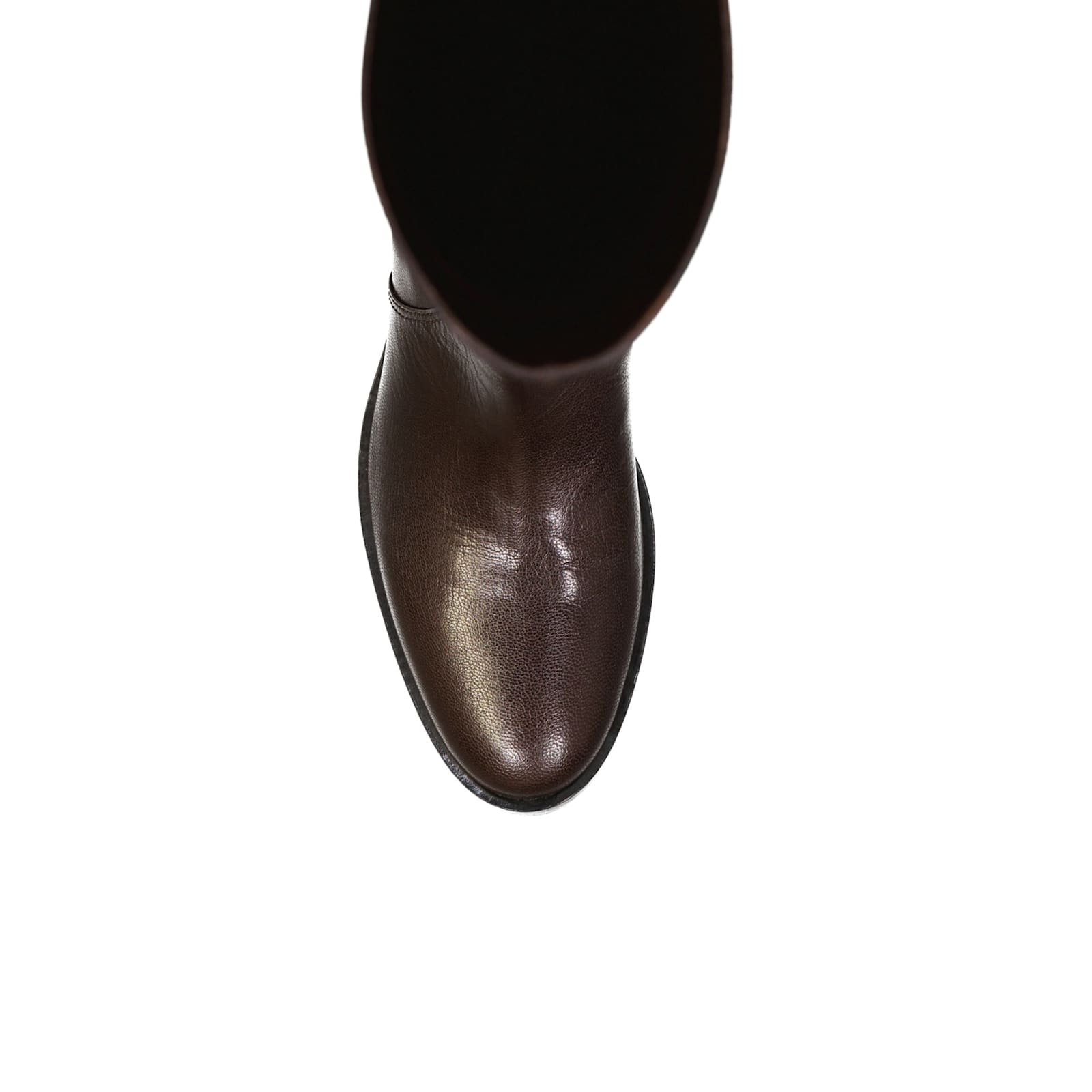 Sergio Rossi Brown Calfskin Over The Knee In Brown