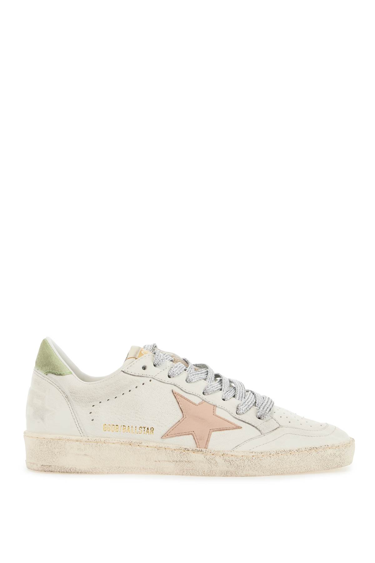 ball Star White Leather Sneakers