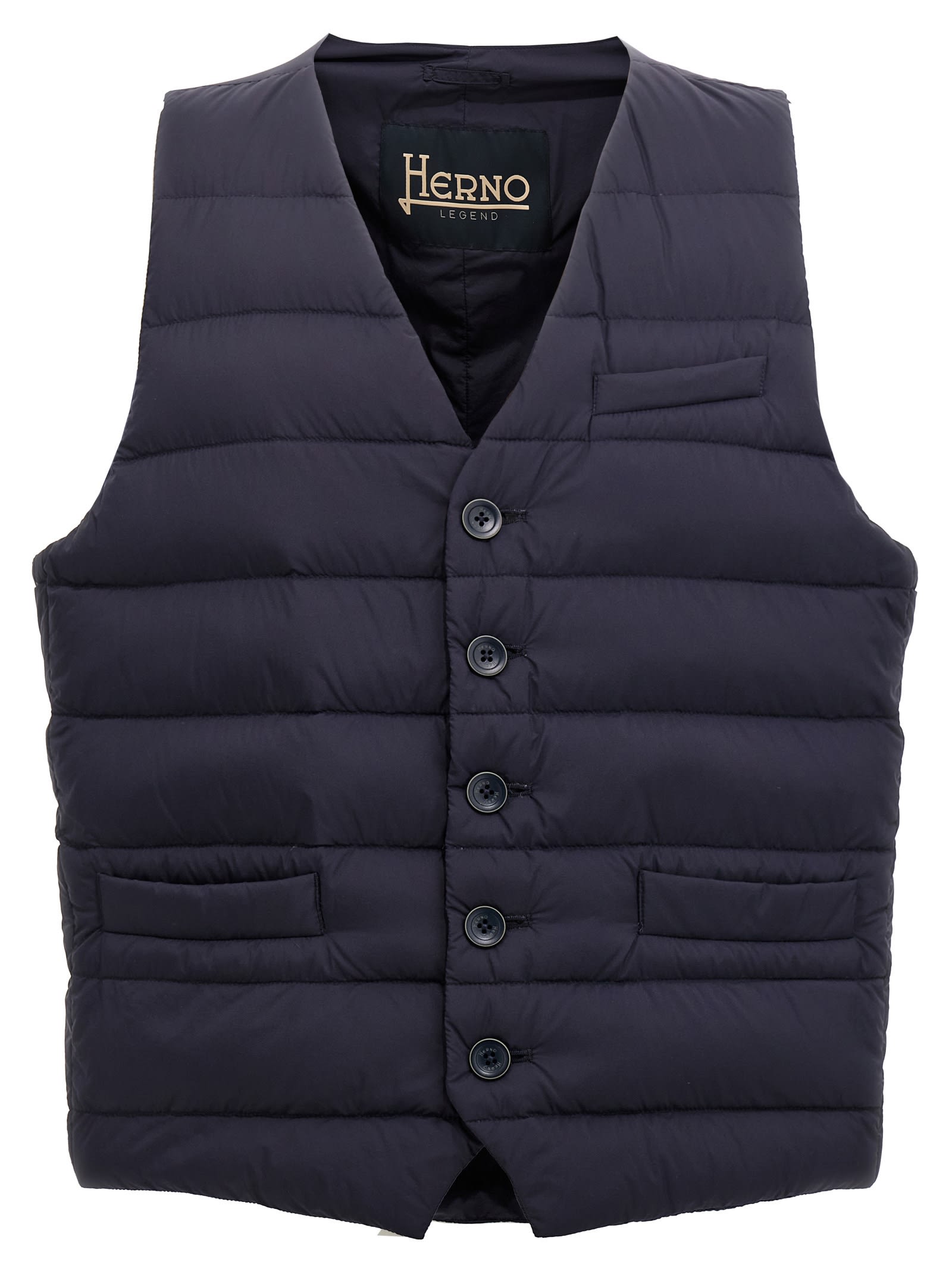 Shop Herno Il Panciotto Vest In Blue