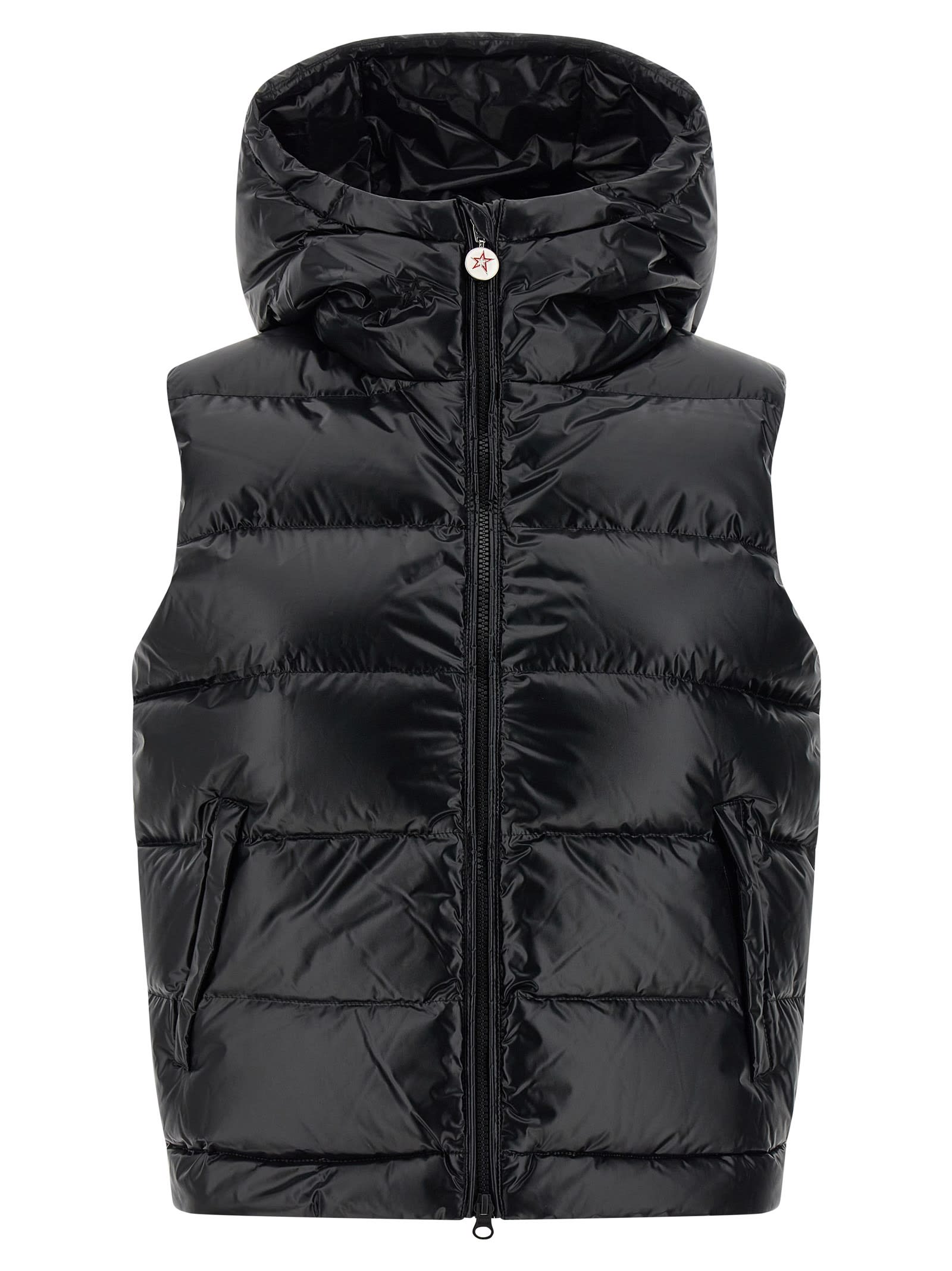 Perfect Moment Polar Flare Vest In Black