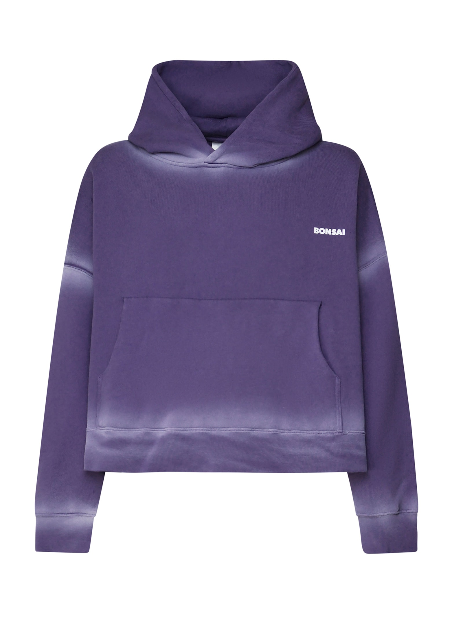 Bonsai Cropped Oversized Sweatshirt In Purple