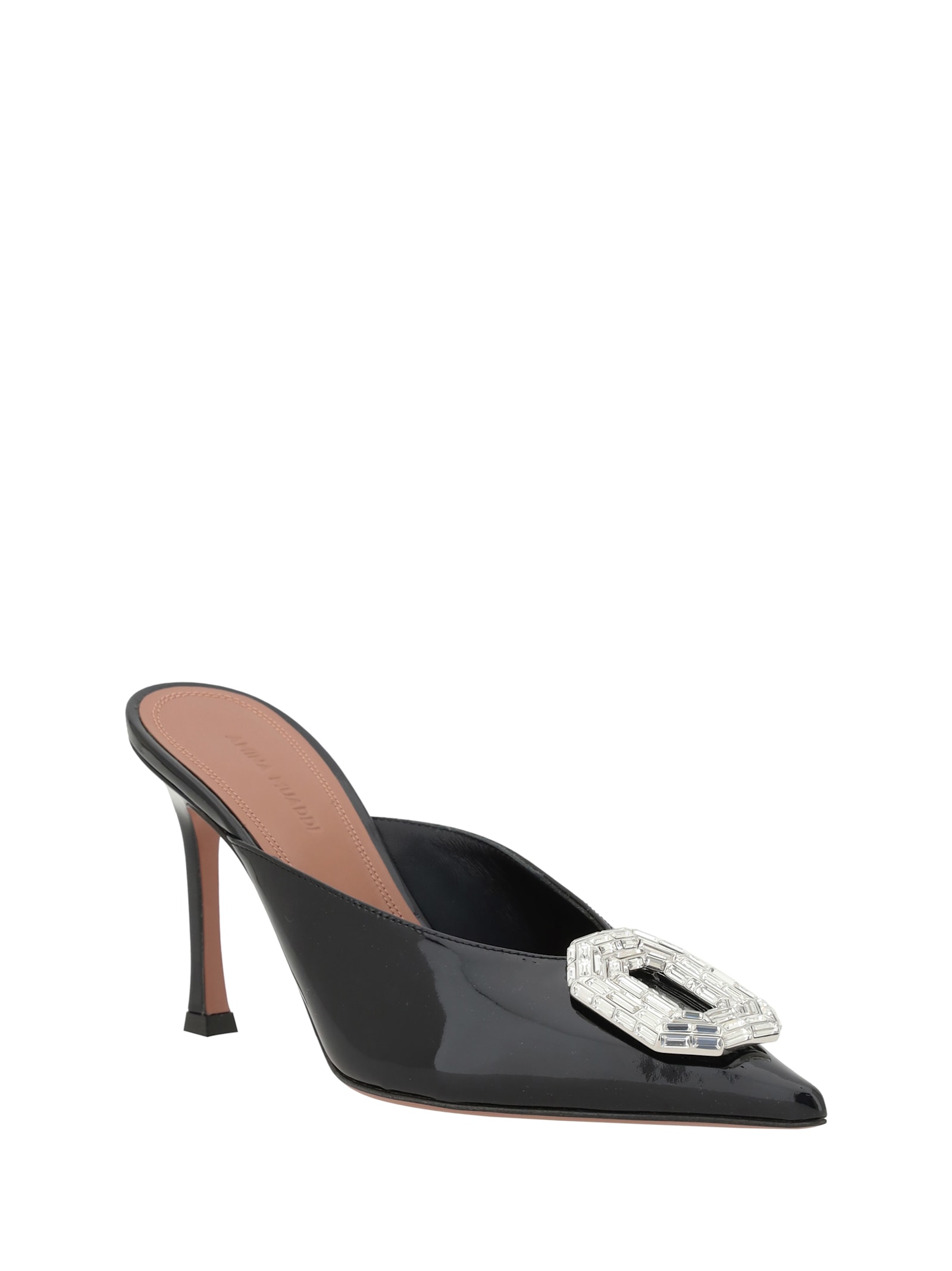 Amina Muaddi Camelia Mules In Multi