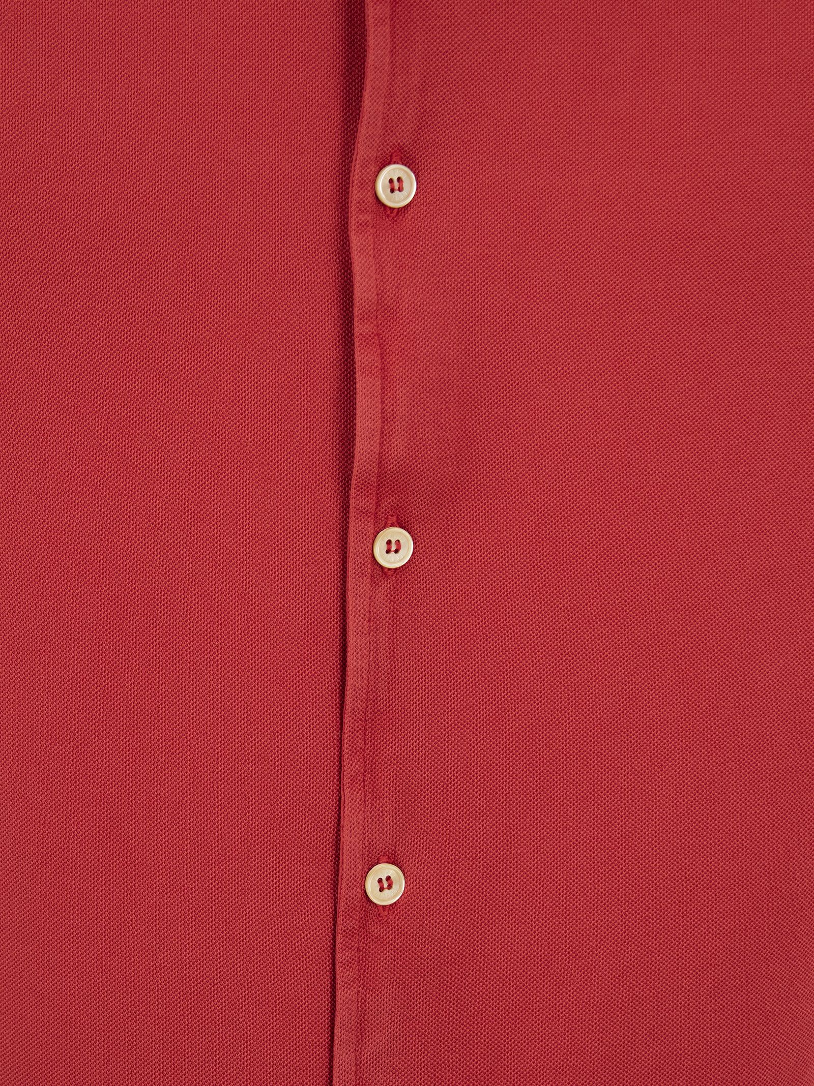 Shop Fedeli Robert - Cotton Piqué Shirt In Red