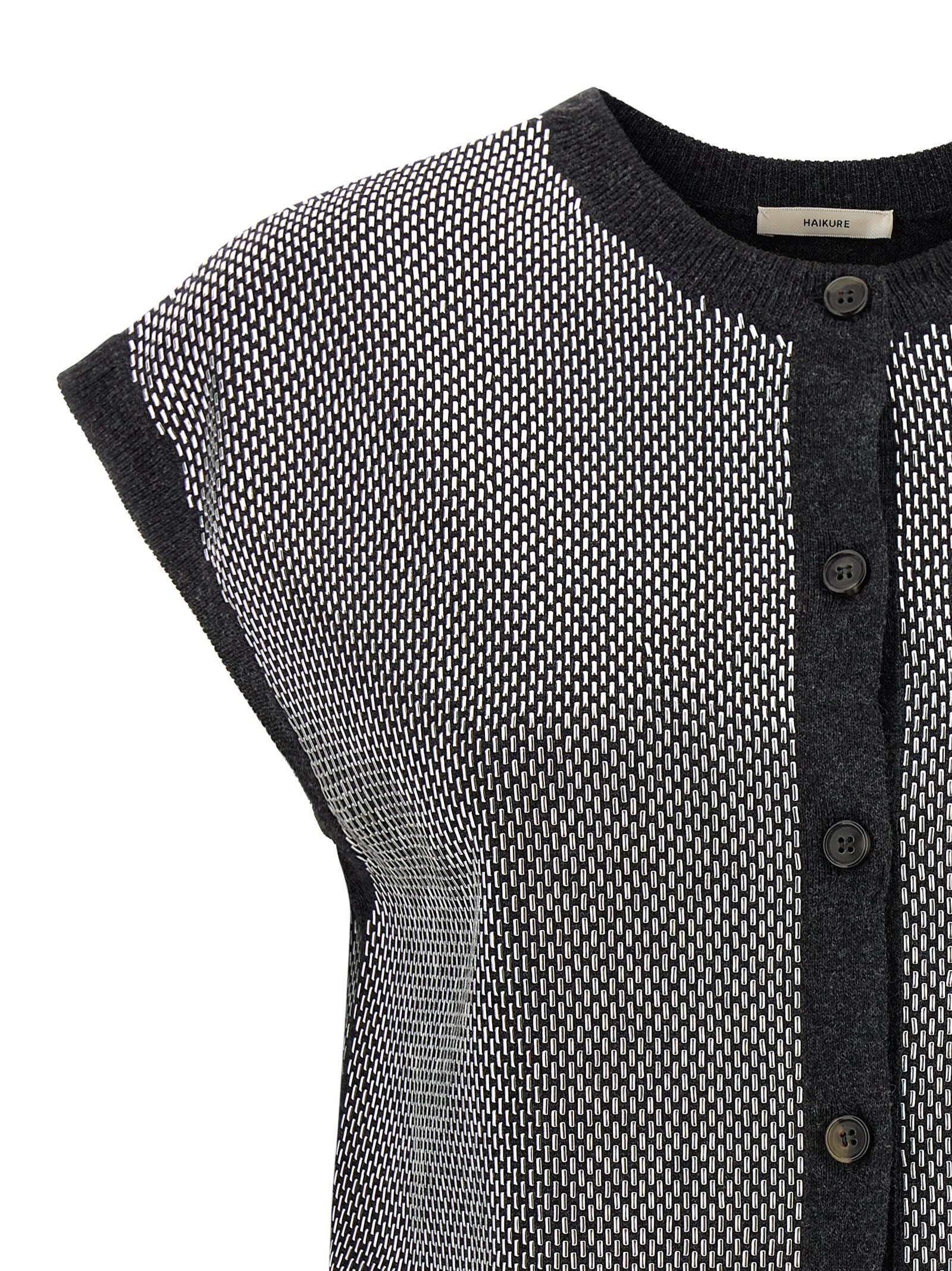 Haikure Kirby Gilet Gray In Gray