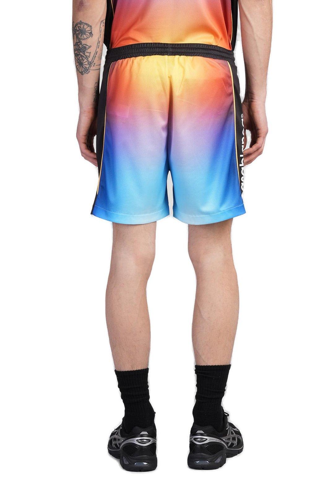 Casablanca Drawstring Elastic Waistband Football Shorts