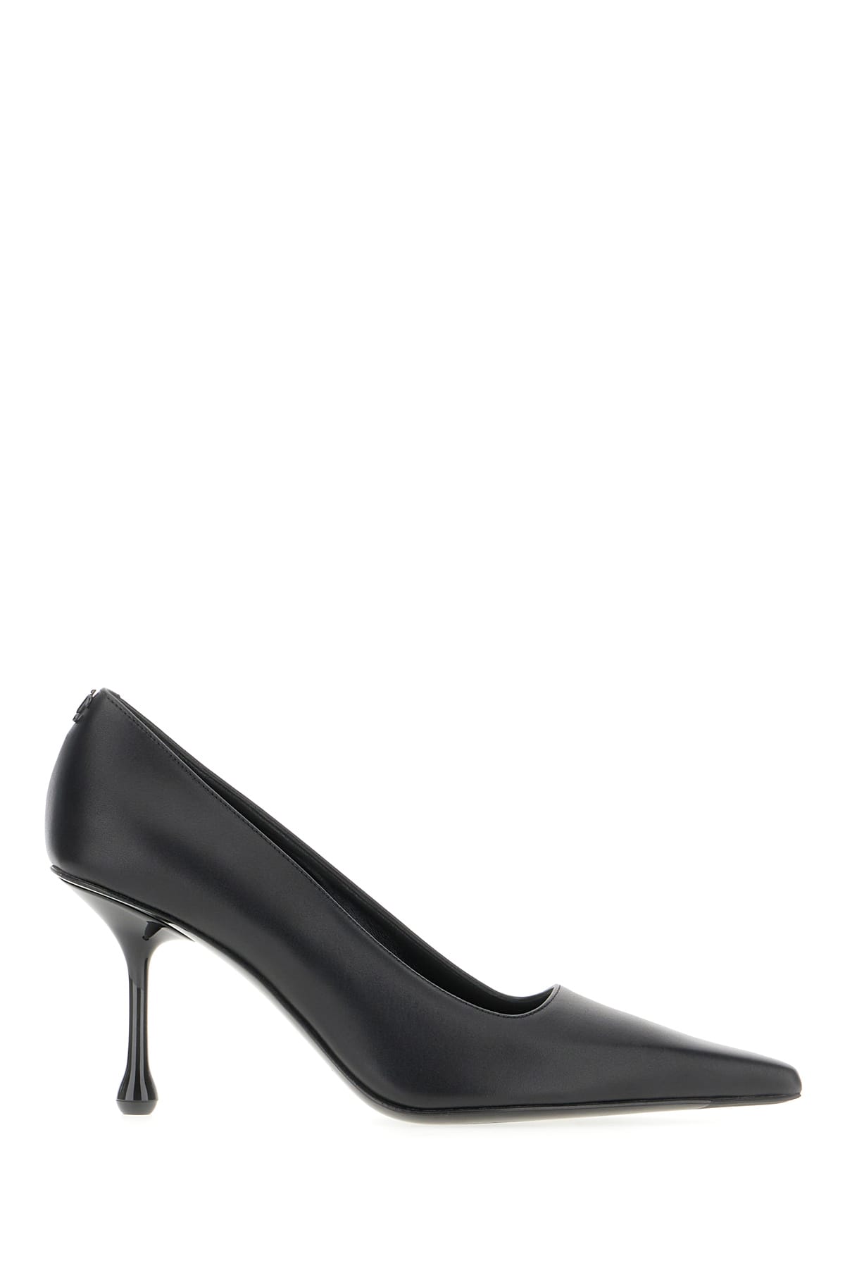 Black Leather Ixia Pumps