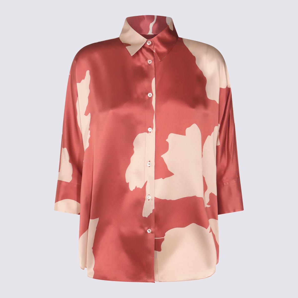 Red And White Linen Top