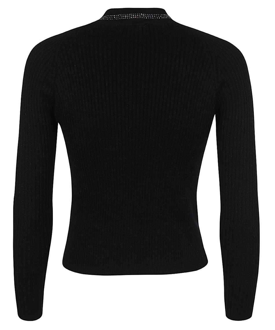 Gcds Ribbed Knit Top In Black