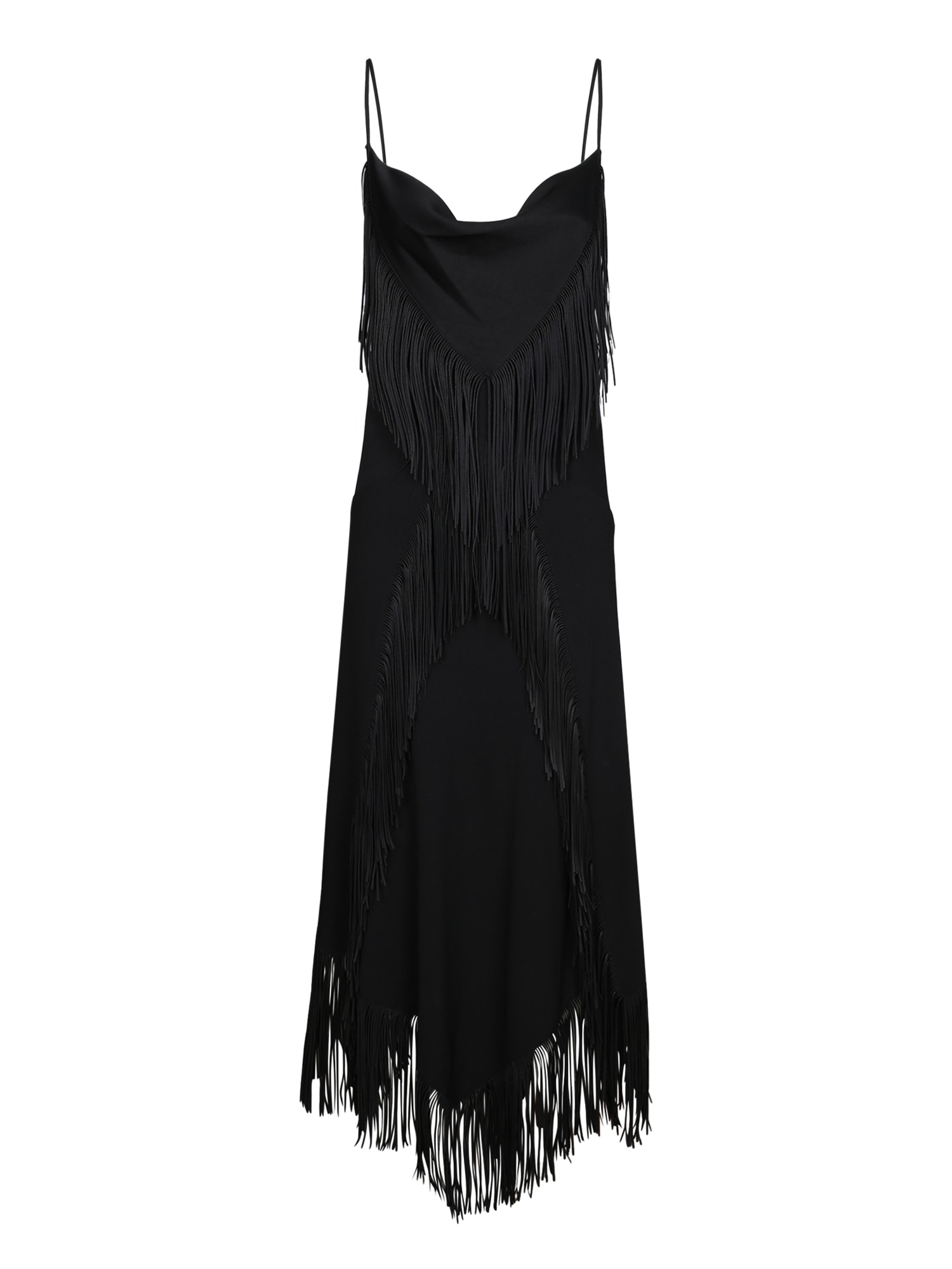 Black Fringed Dress