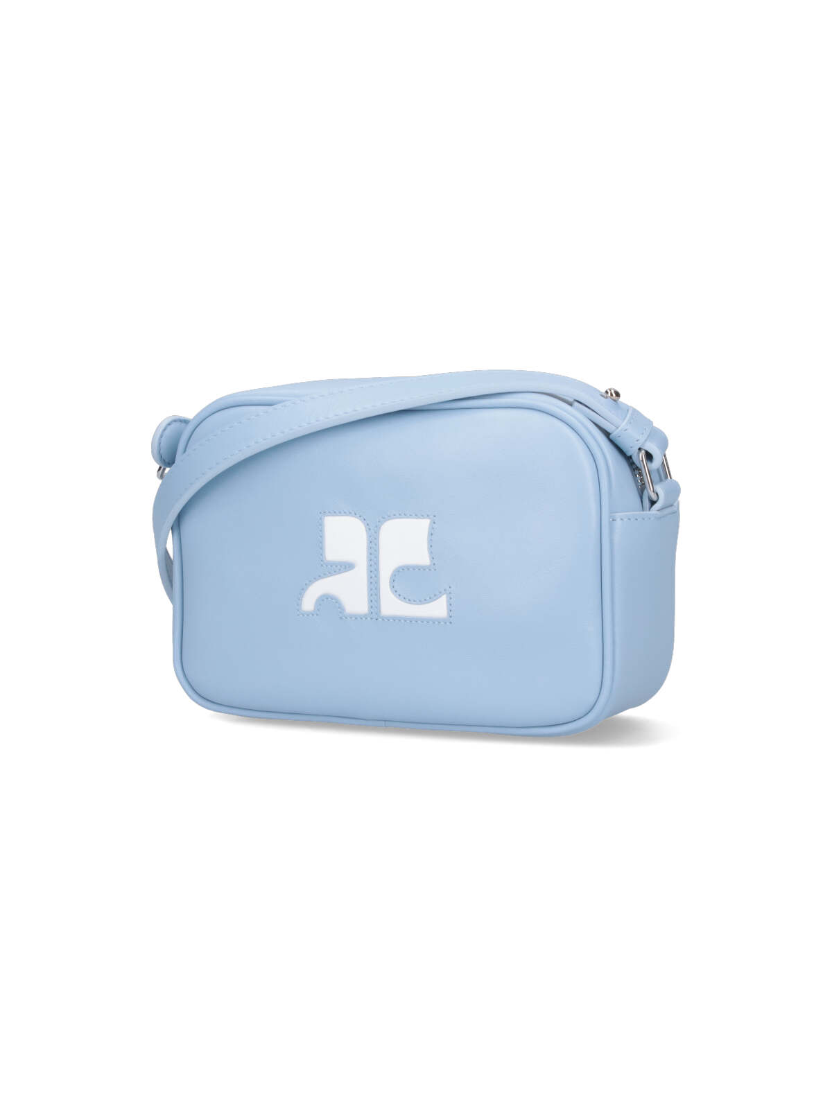 Shop Courrèges Reedition Camera Bag Crossbody Bag In Light Blue