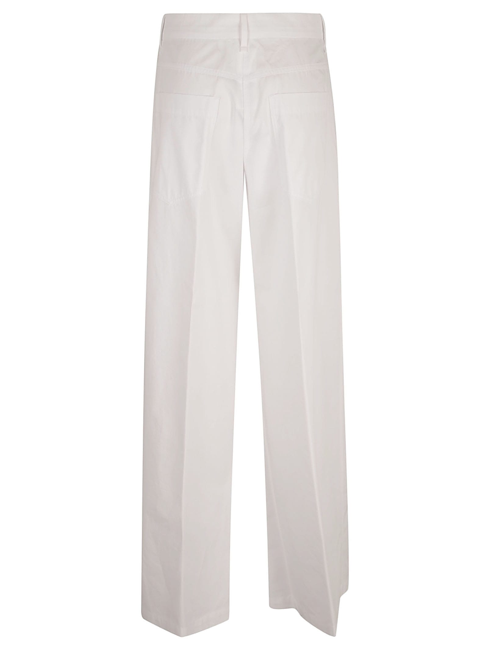 Shop Sportmax Gebe Trousers In Bianco