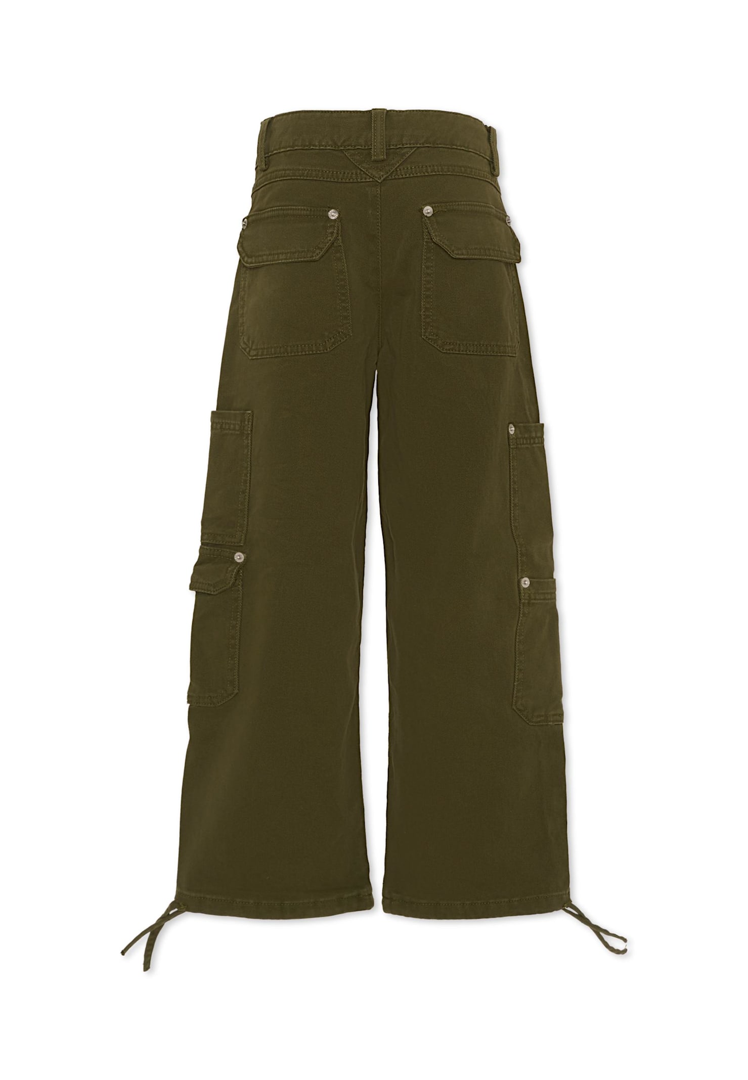 Msgm Cargo Pants In Green